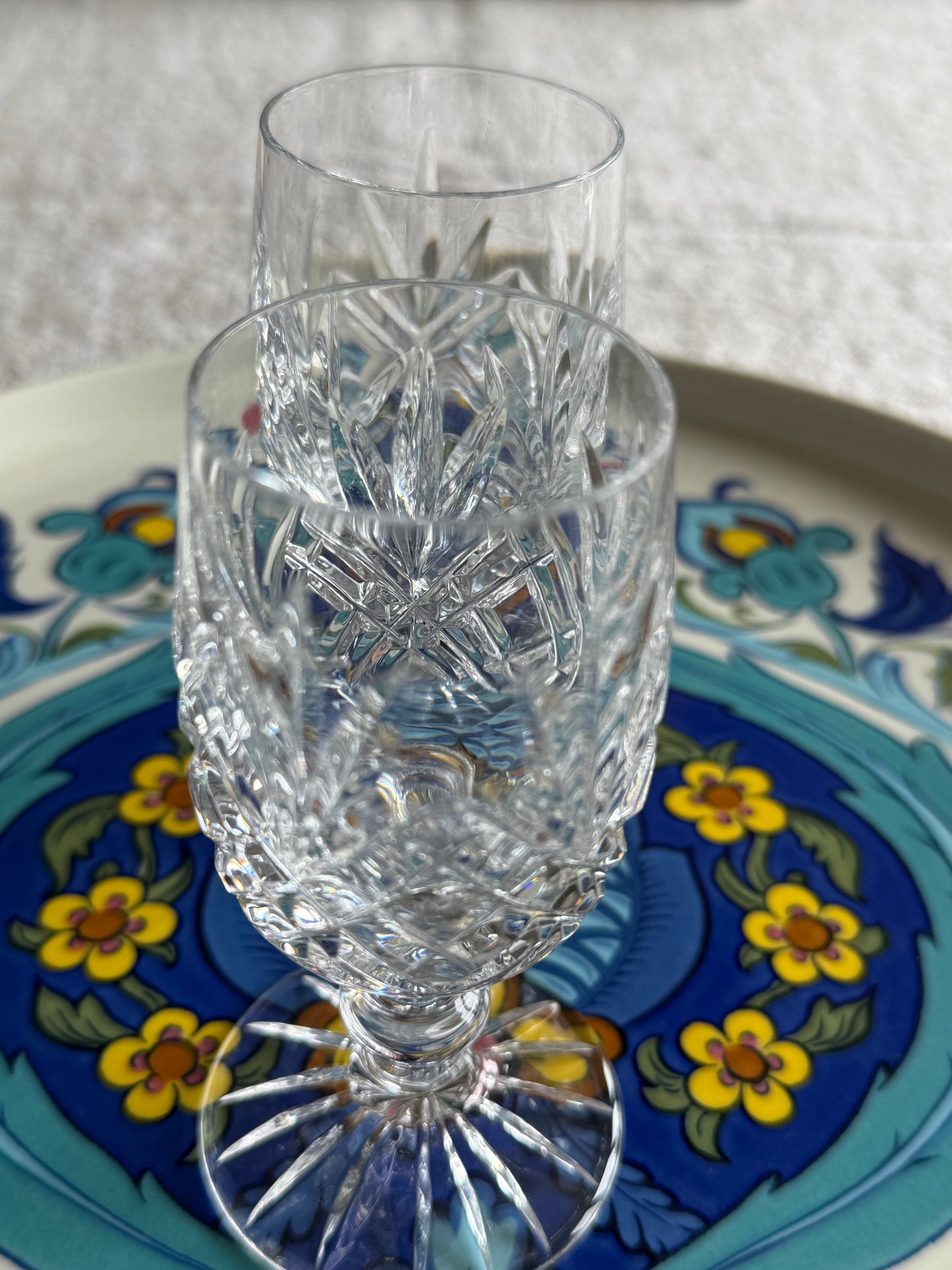 Vintage set of 4 crystal glasses.