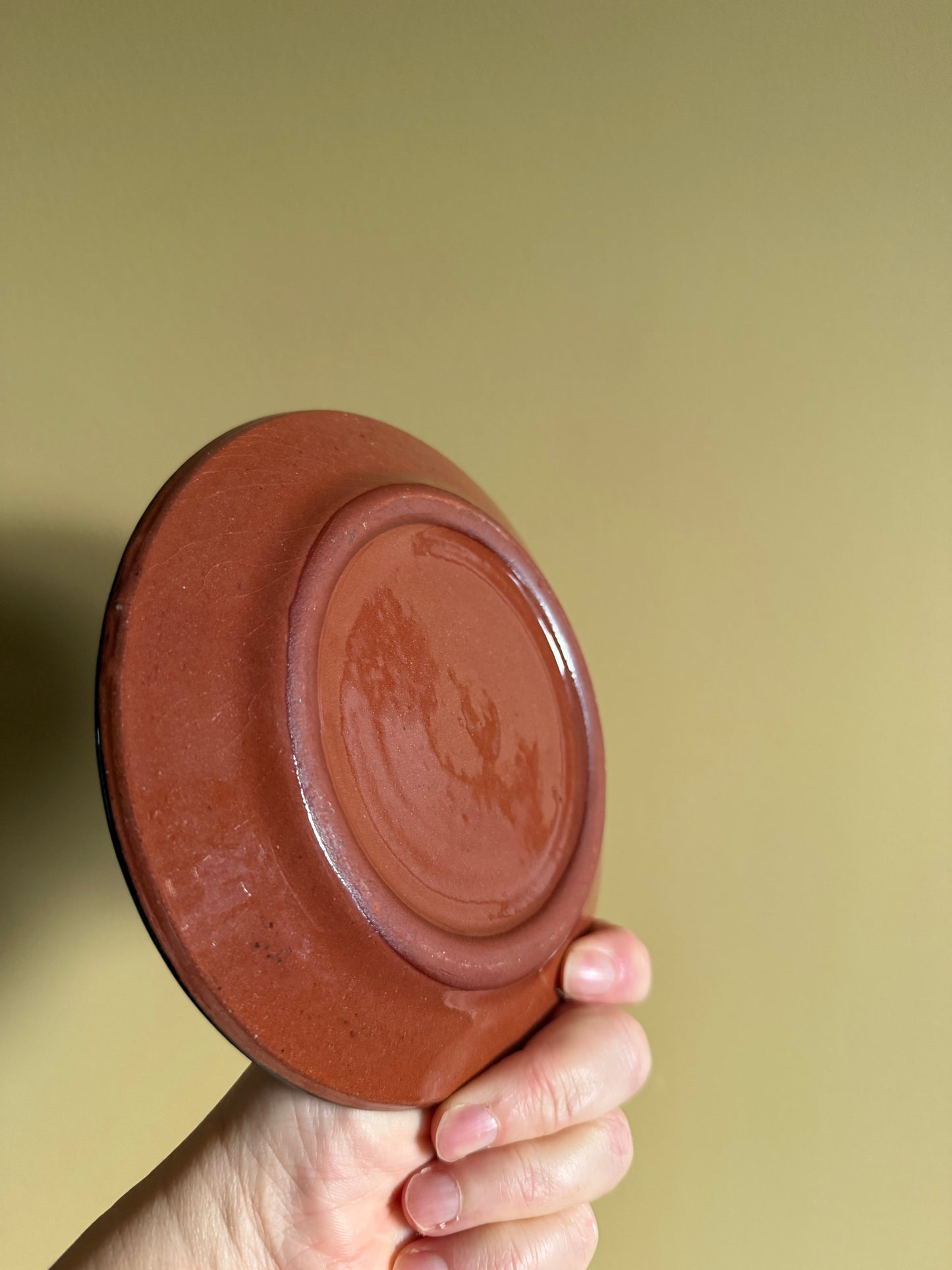 Vintage, handmade Troyan small plates.