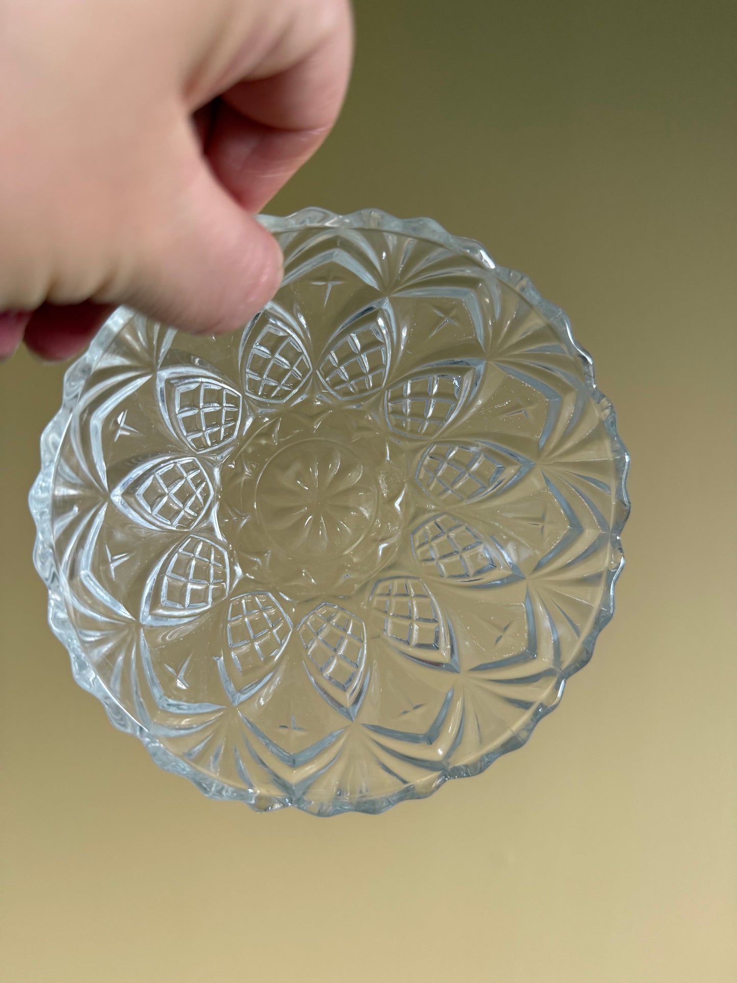 Vintage, glass dessert bowls.