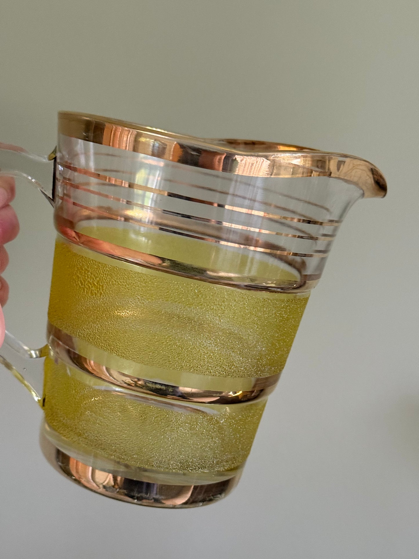 Vintage, lime green Jug set.