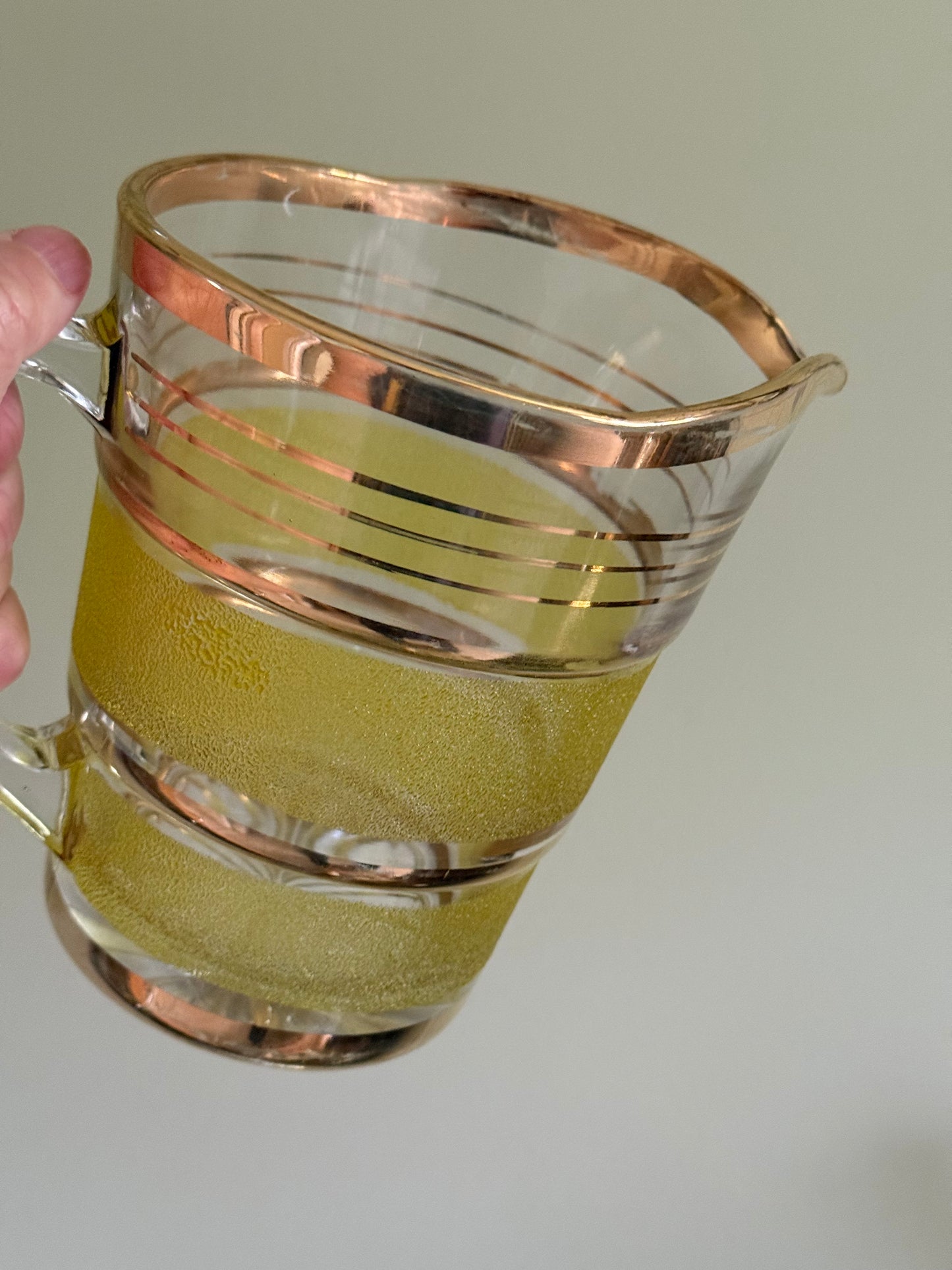 Vintage, lime green Jug set.
