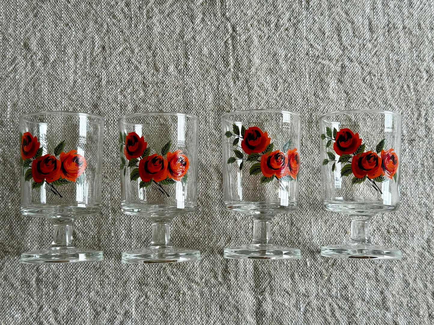 Vintage set glasses.