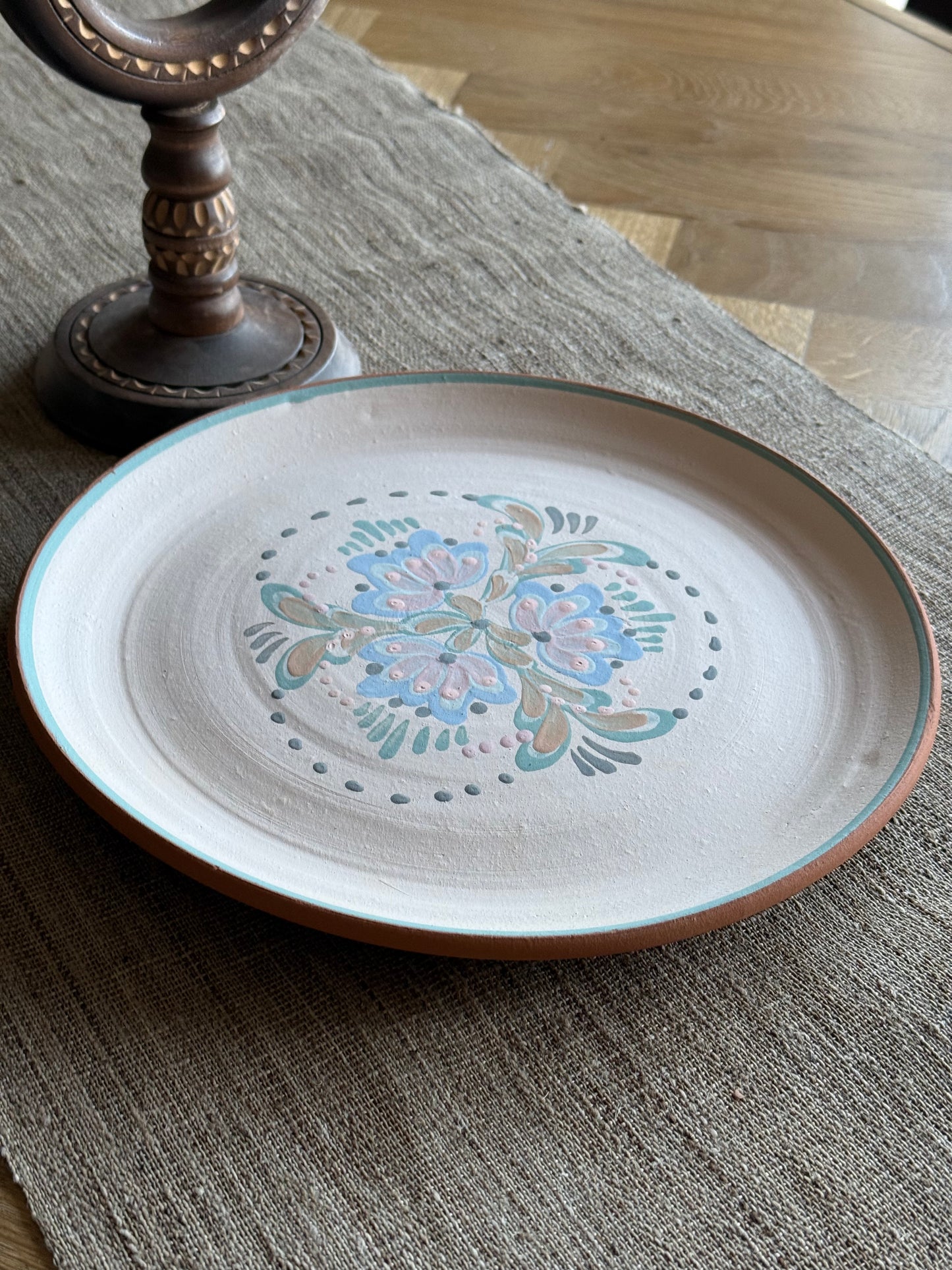 Handmade ceramic platter.