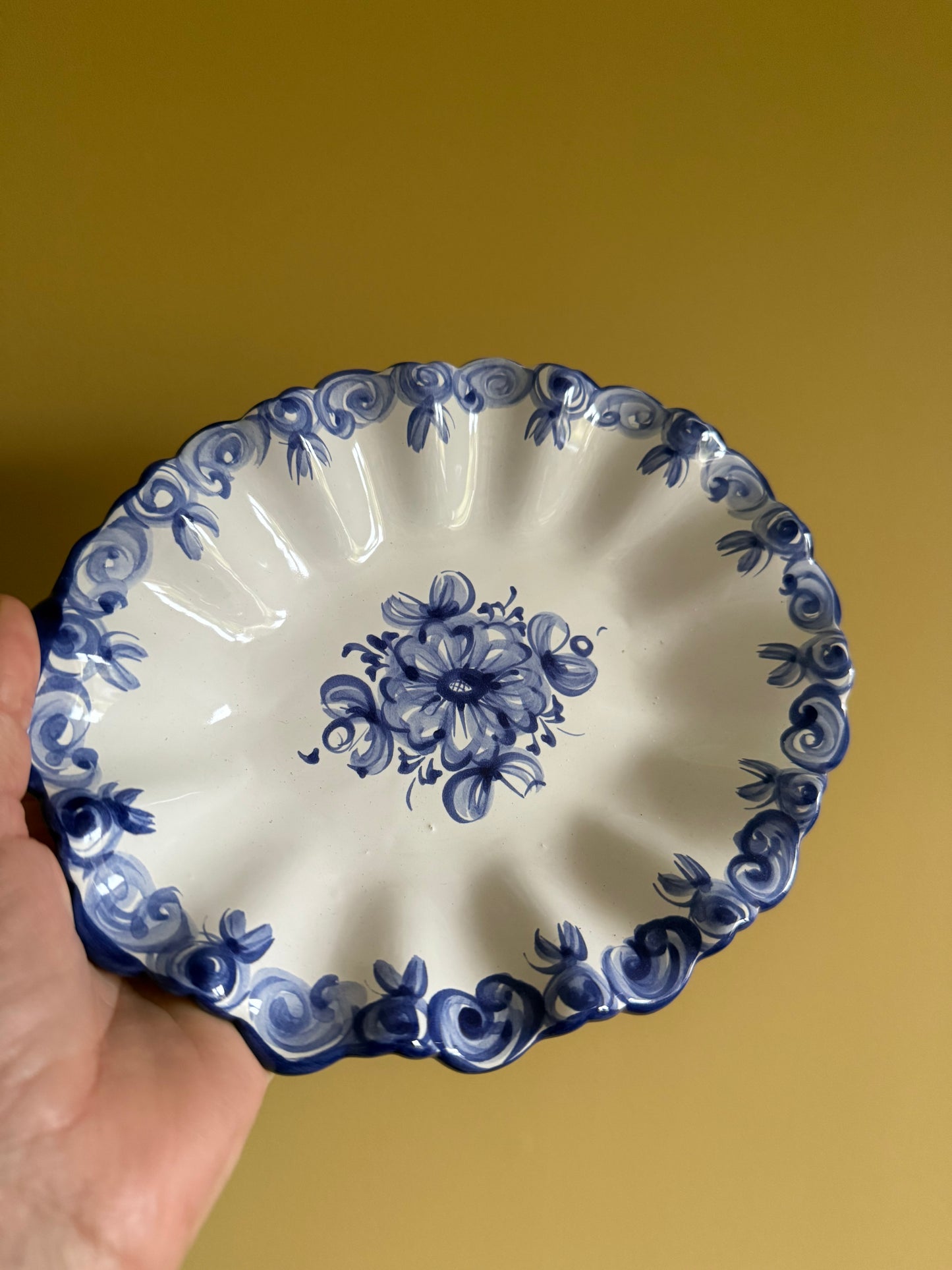 Vintage, handmade Portuguese dish.