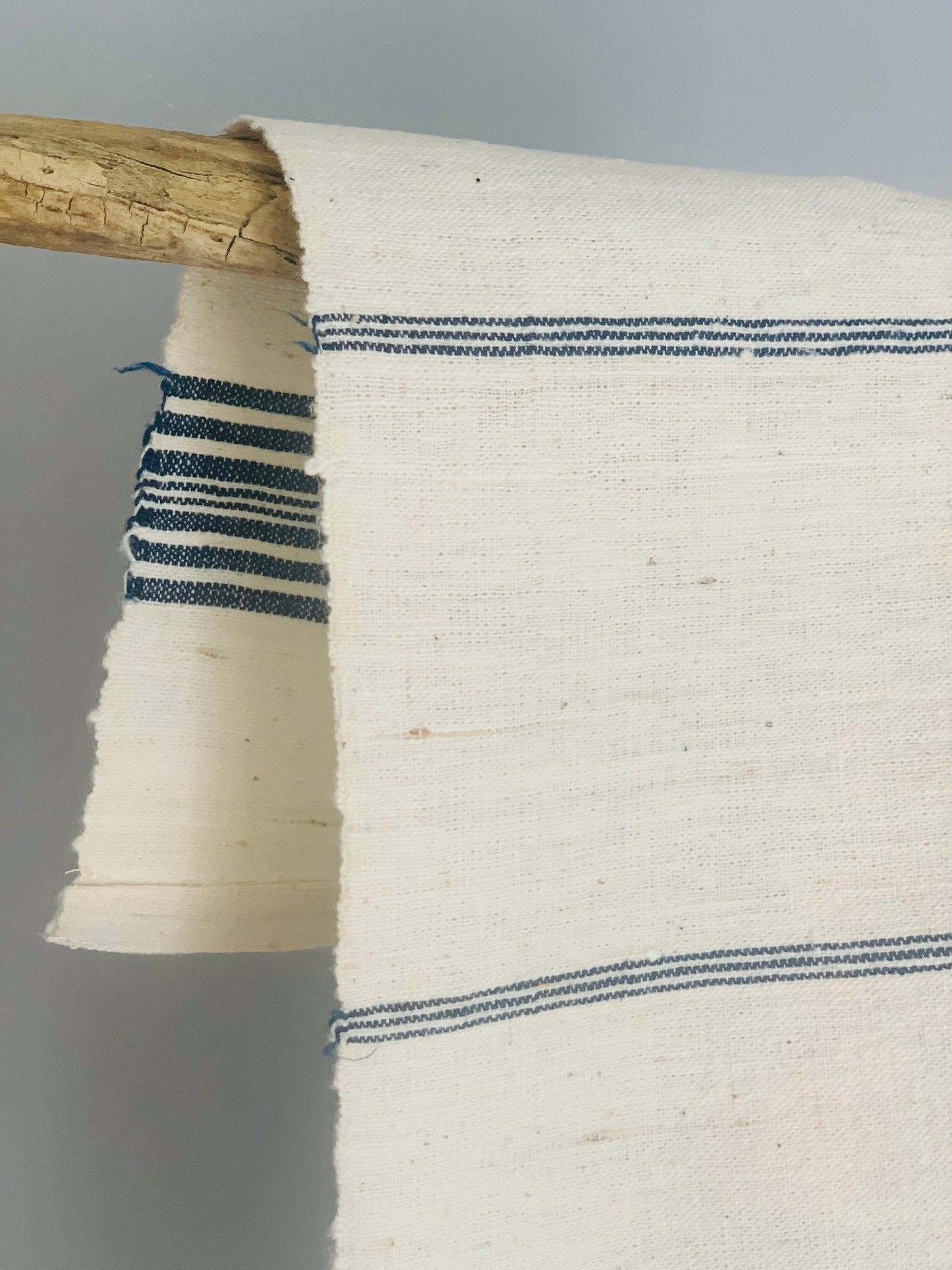 Antique, handwoven, cotton kitchen cloth.