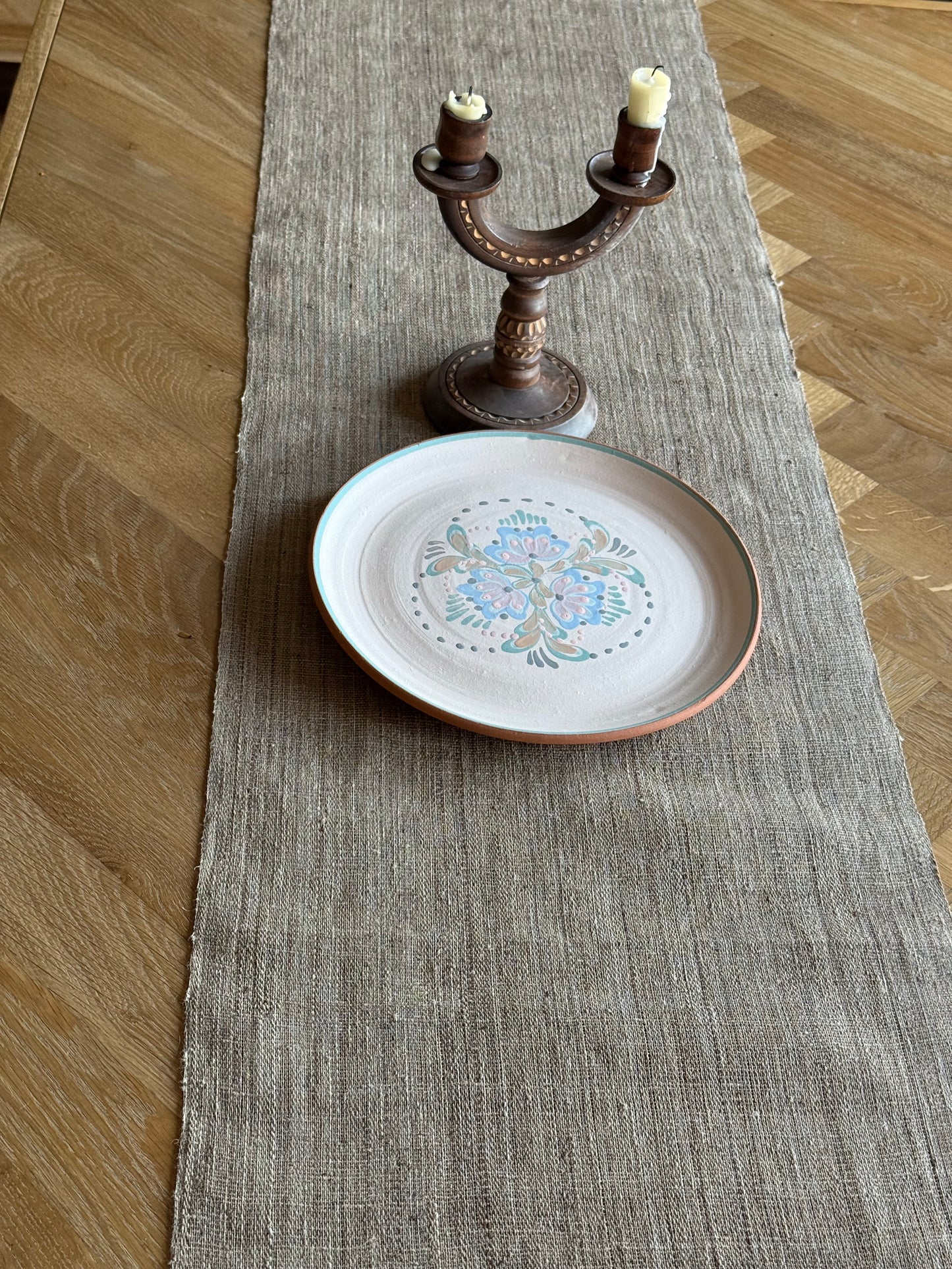 Handmade ceramic platter.
