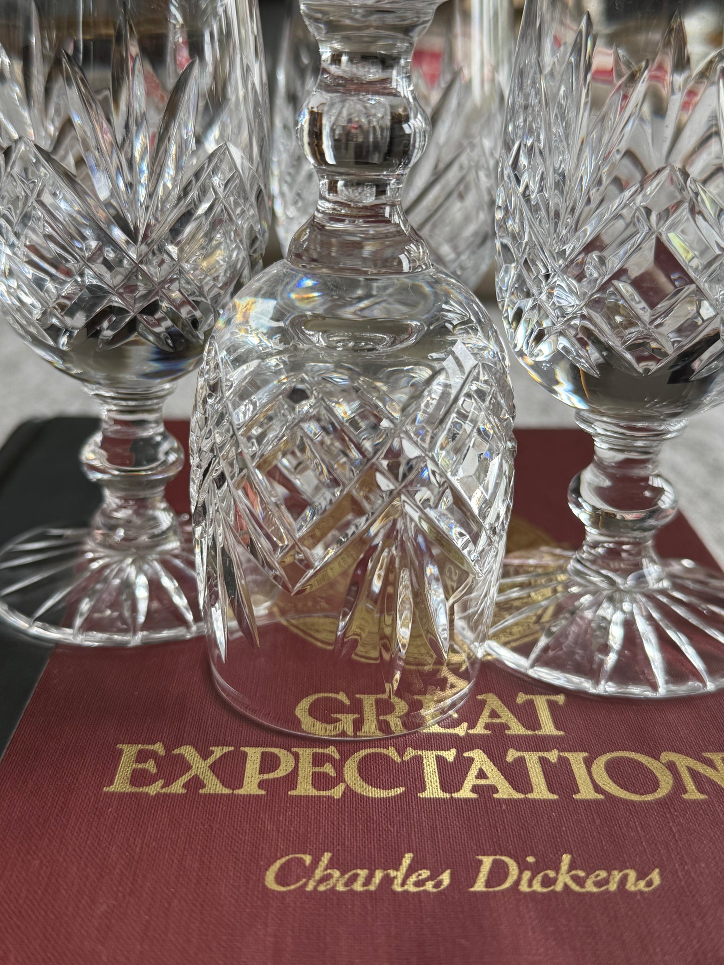 Vintage set of 4 crystal glasses.