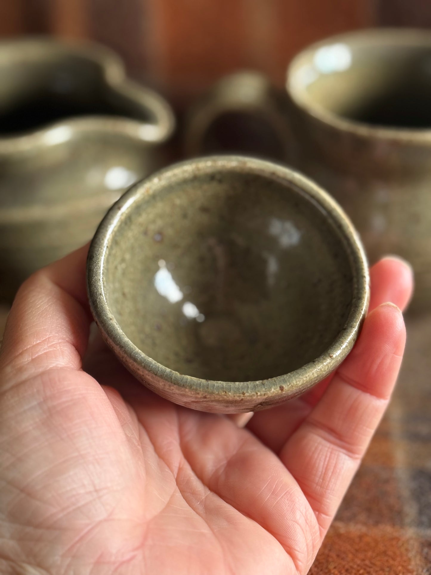 Vintage Handmade studio pottery set.