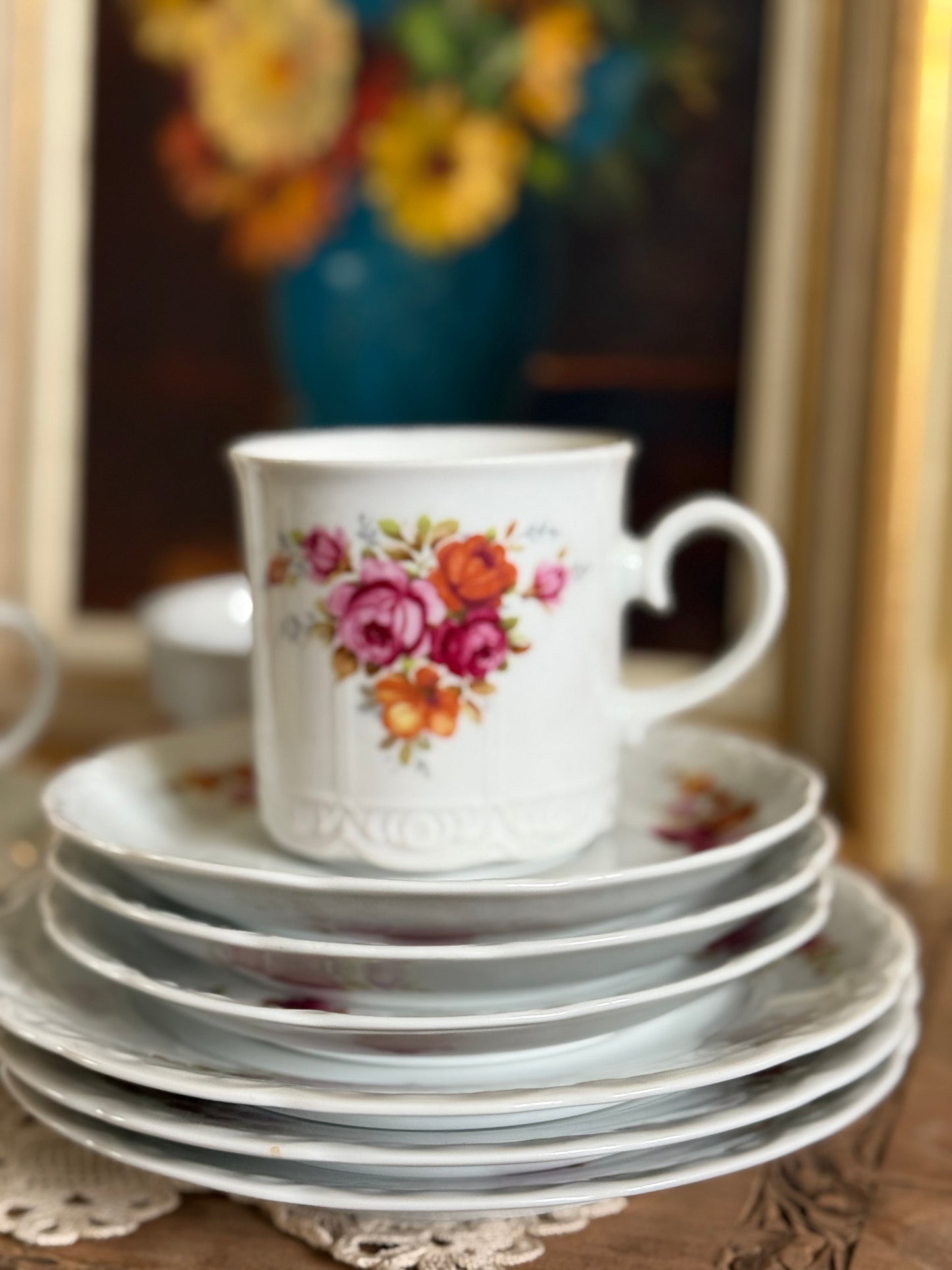 Vintage, Bavarian coffee set.