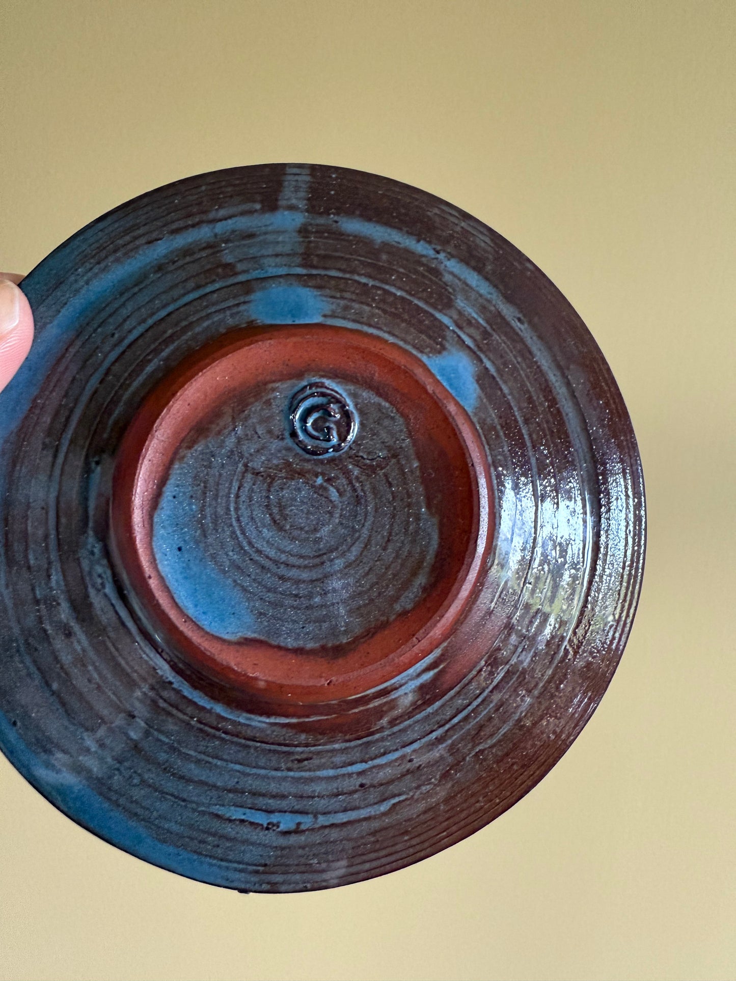 Vintage, pottery espresso cups.