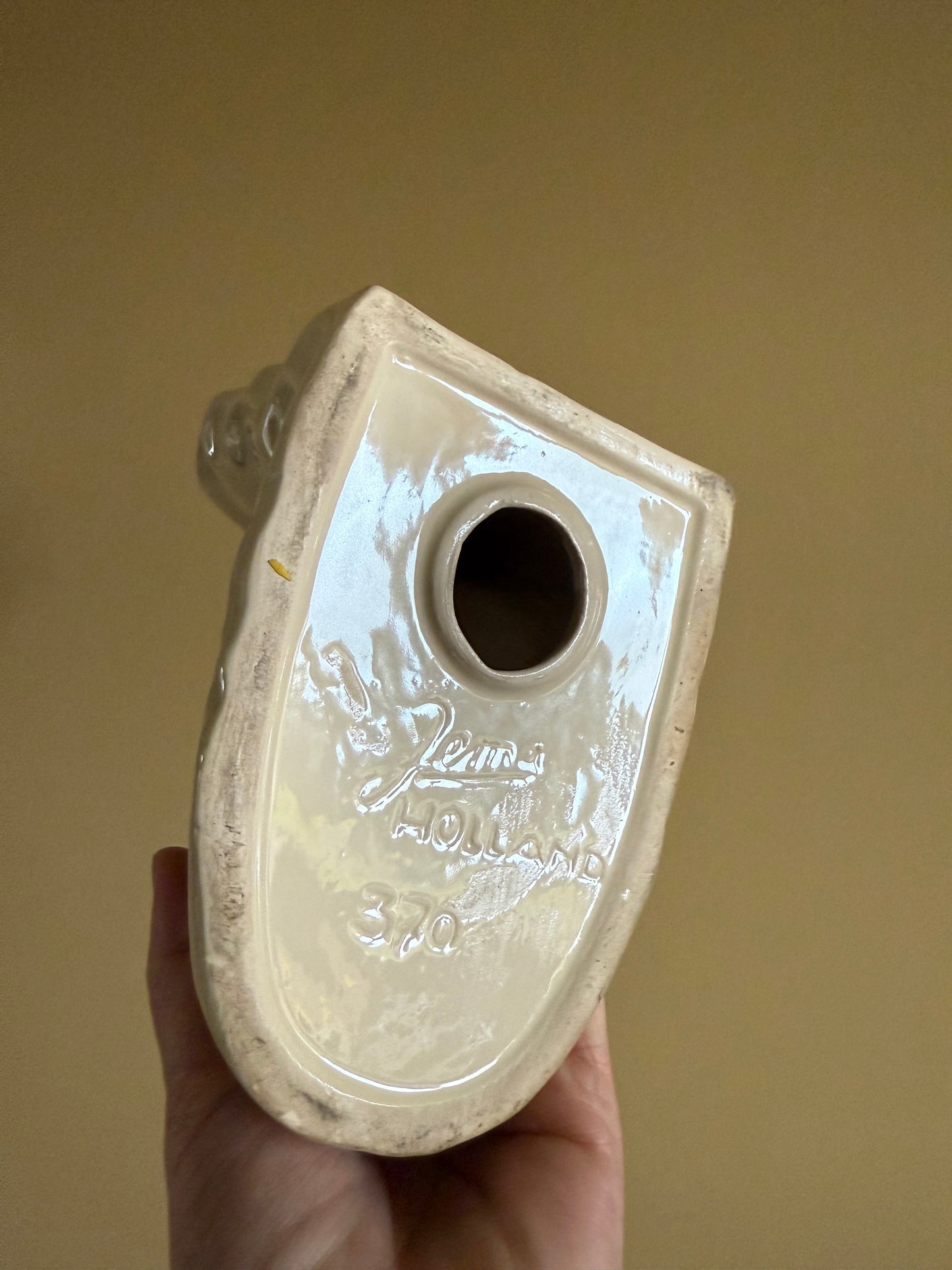 Vintage, pair of porcelain fish book ends.