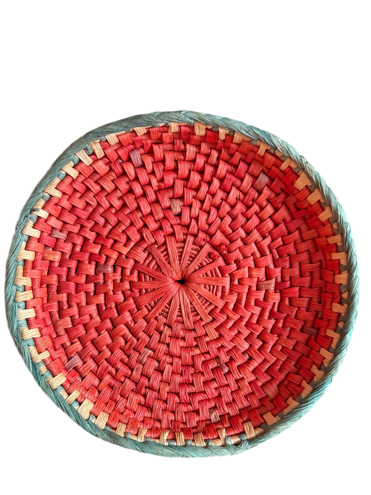 Vintage, handmade fruit basket.