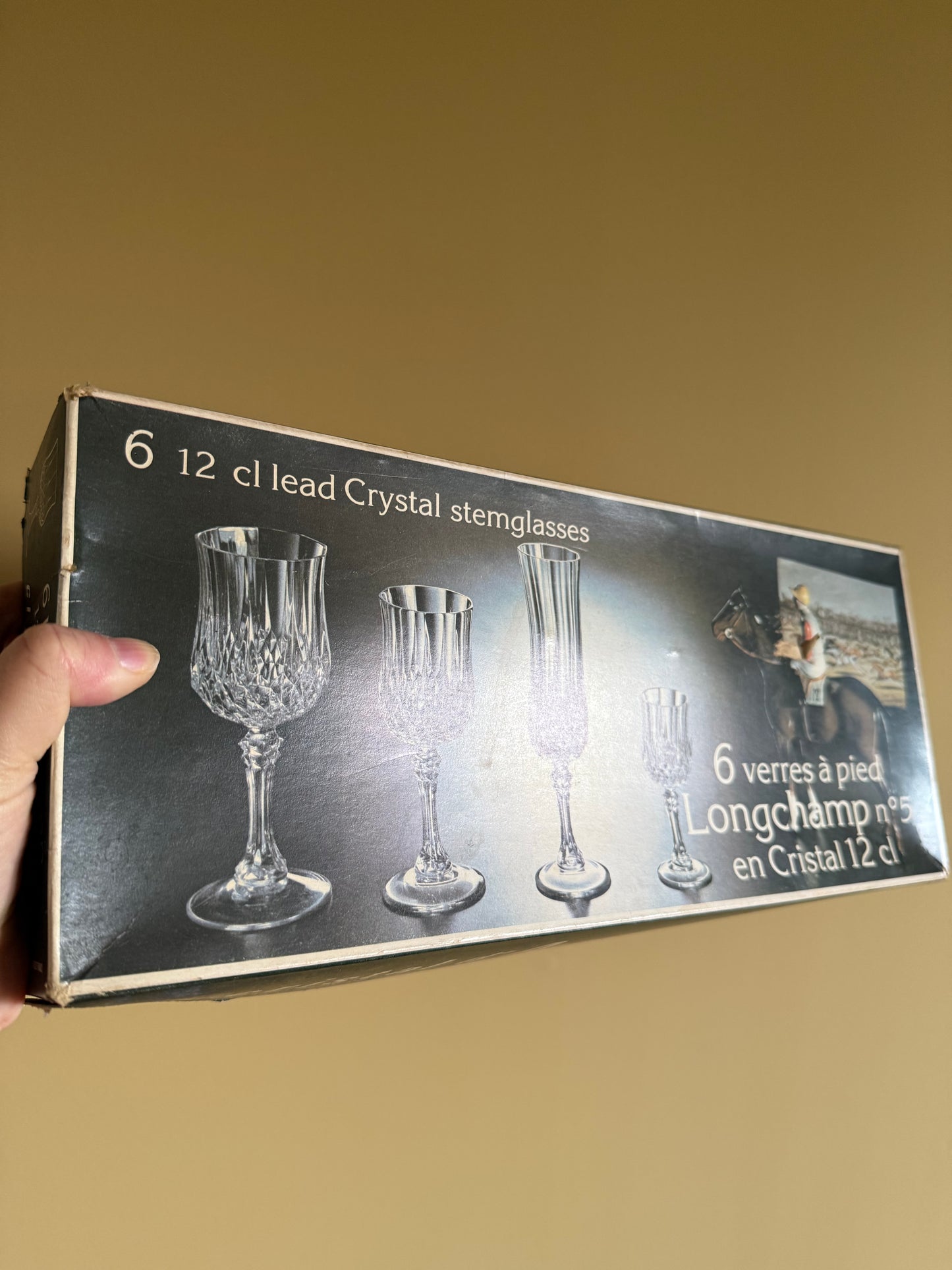 Vintage, French wine glasses.
