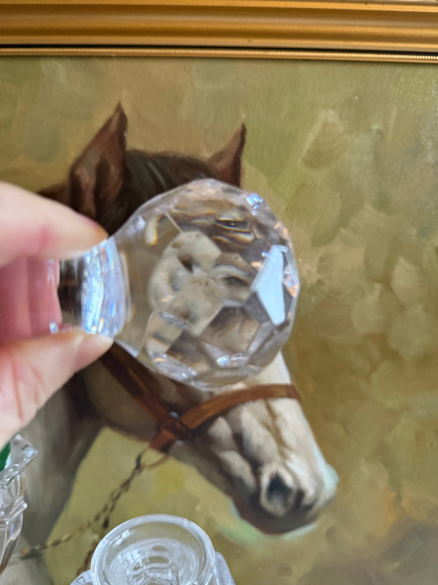 Vintage Edinburgh crystal decanter.