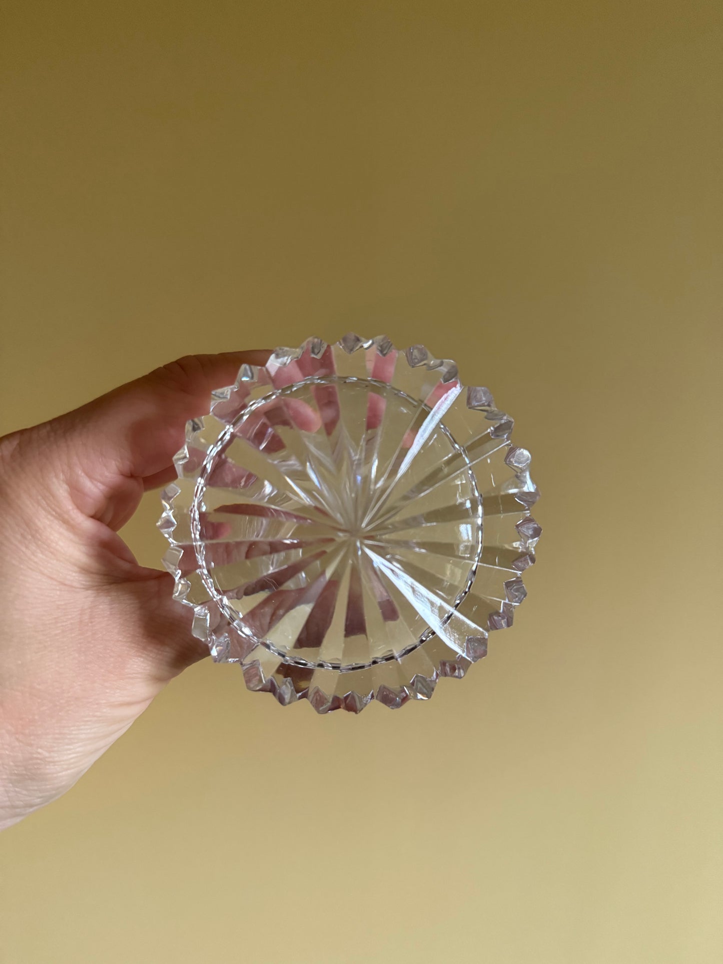 Small crystal decanter.