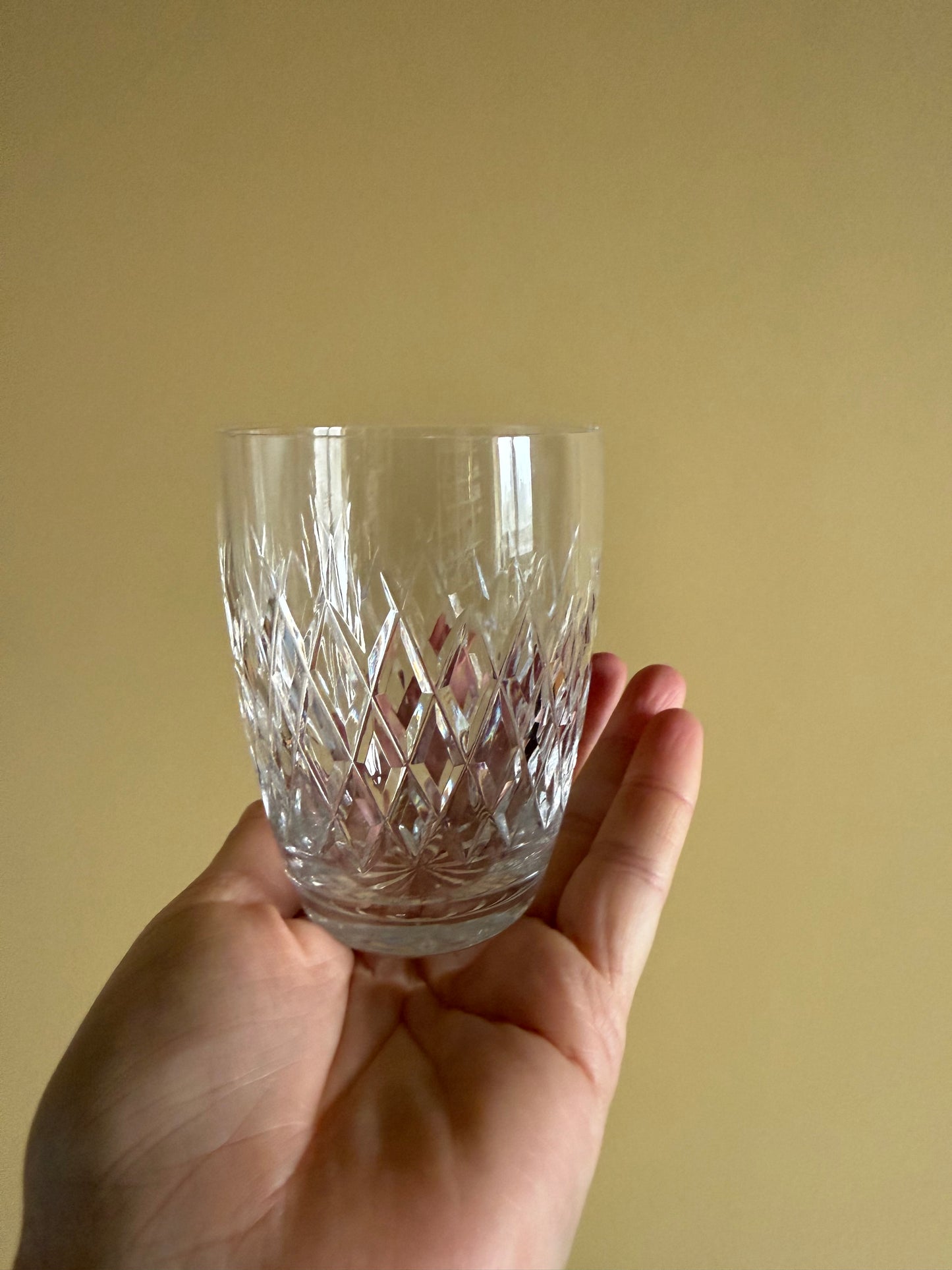 Vintage, stunning crystal tumblers.