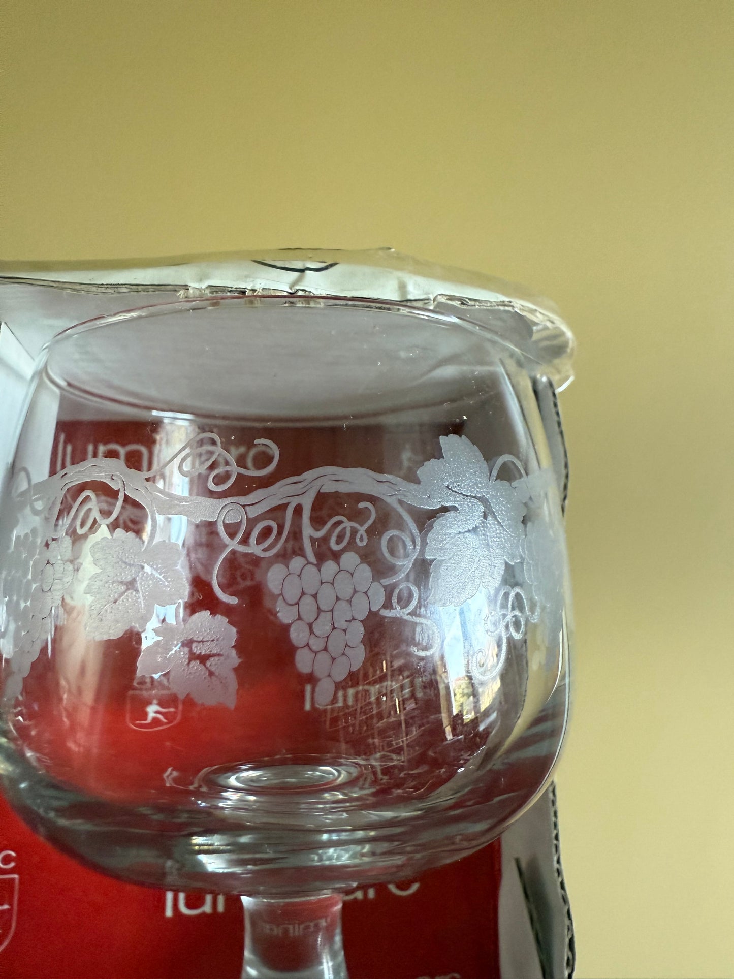 Vintage, French wine glasses.