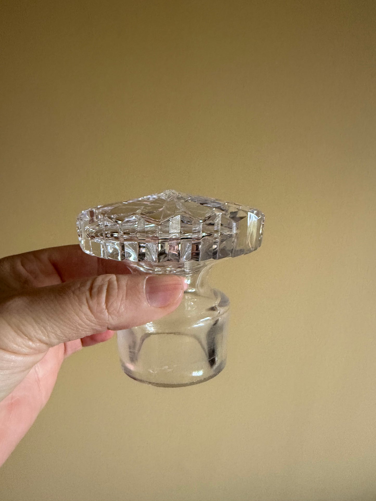 Small crystal decanter.