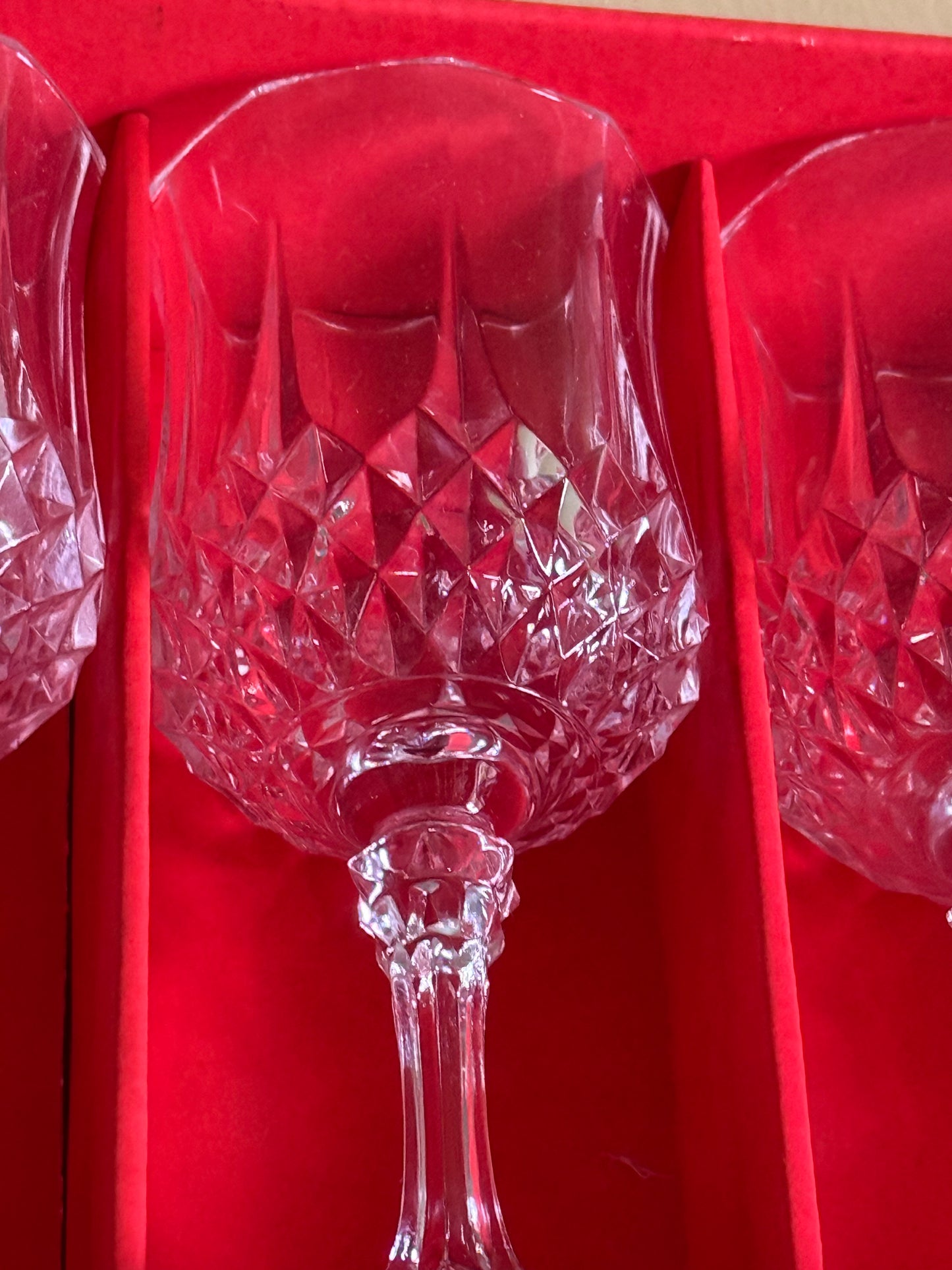 Vintage, French wine glasses.