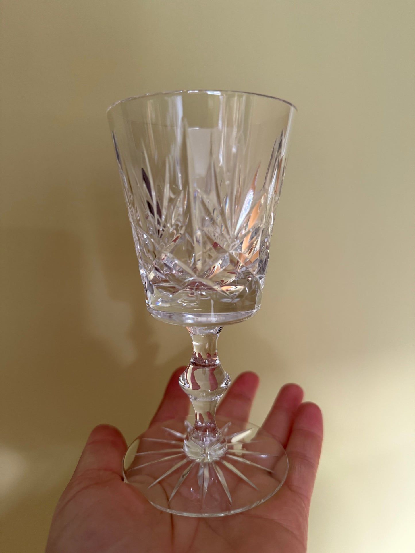 Stunning vintage crystal glasses.