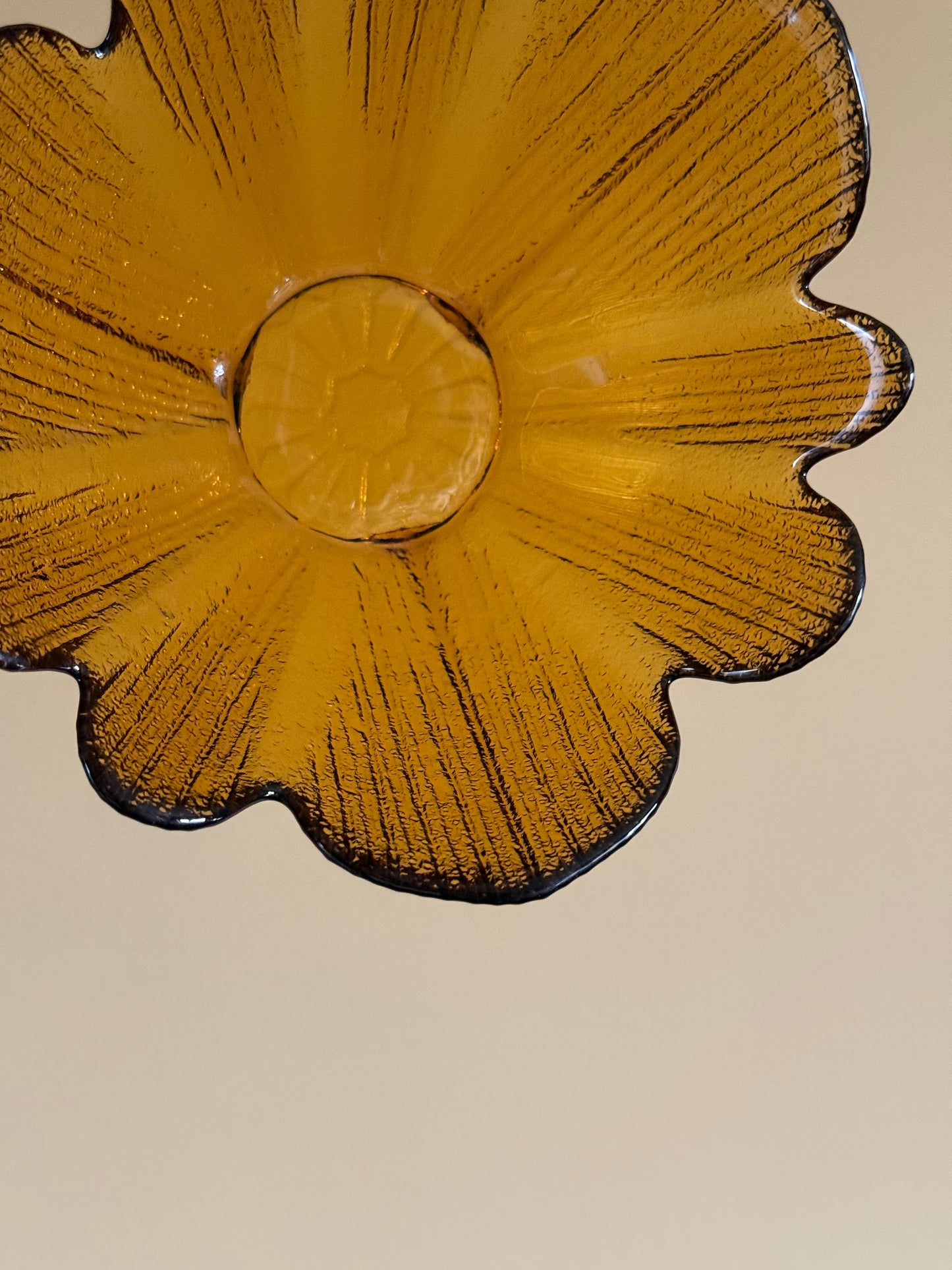 Vintage, amber bowls.