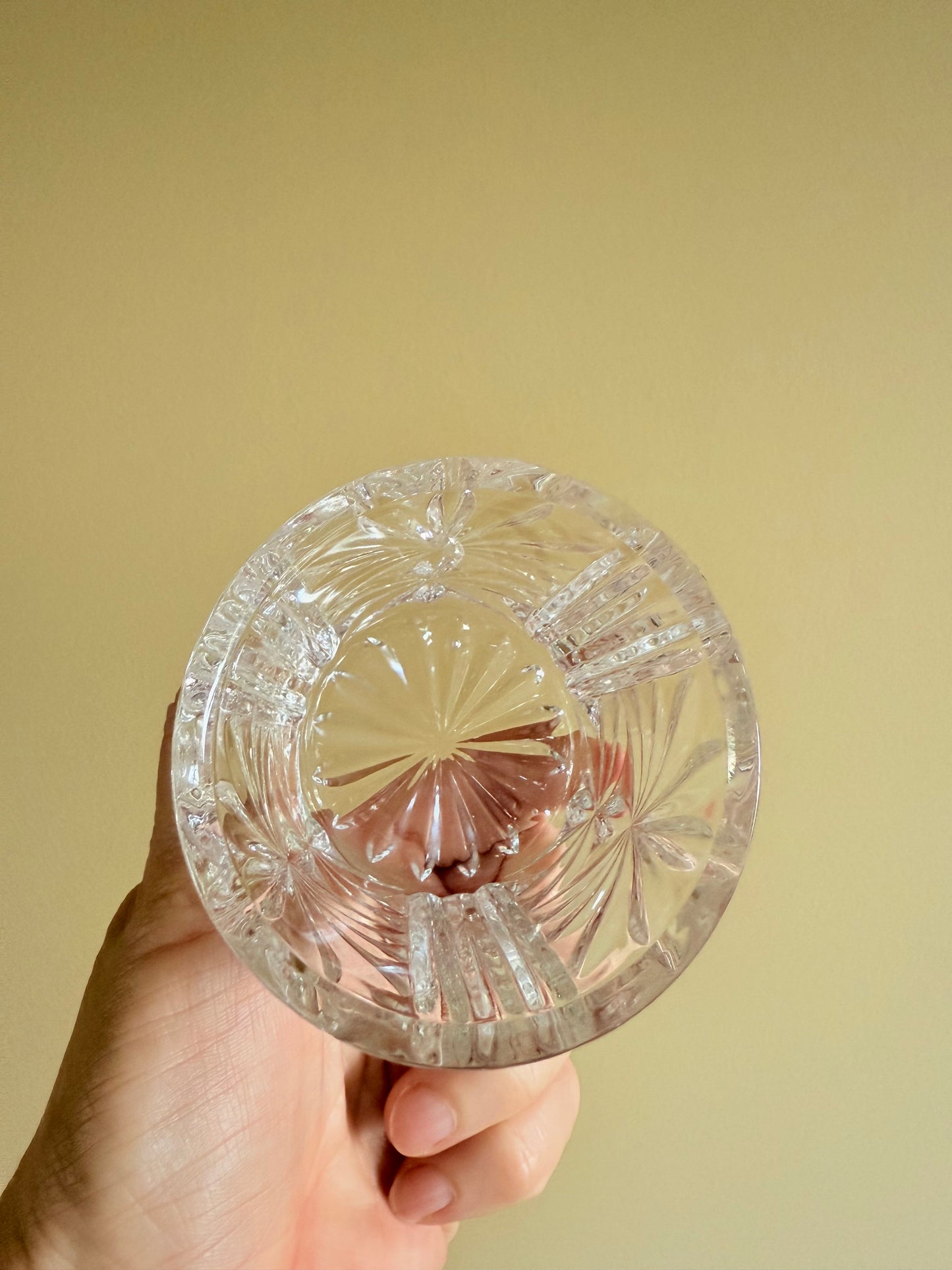 Vintage, crystal sugar bowl / dish.