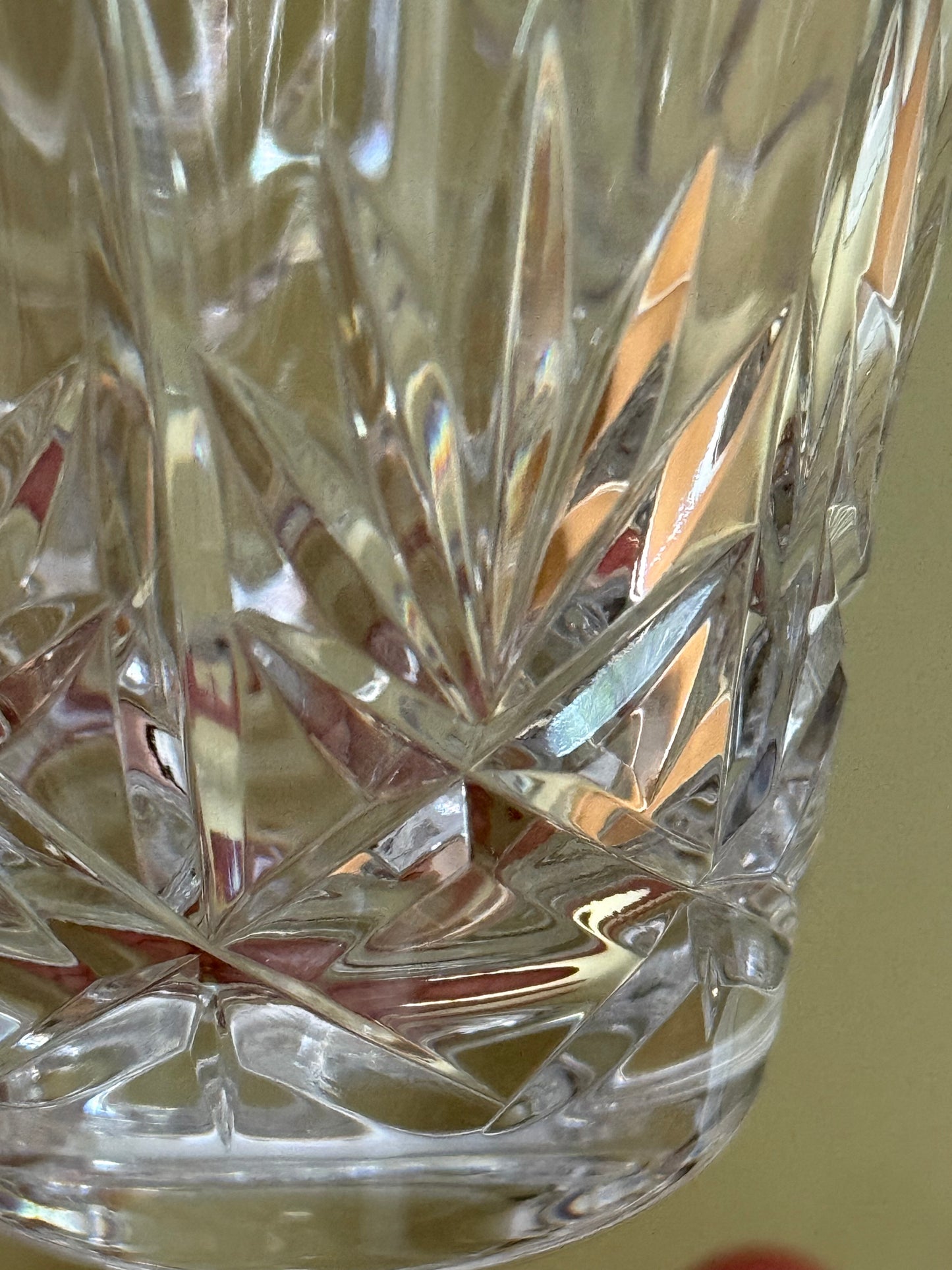 Stunning vintage crystal glasses.