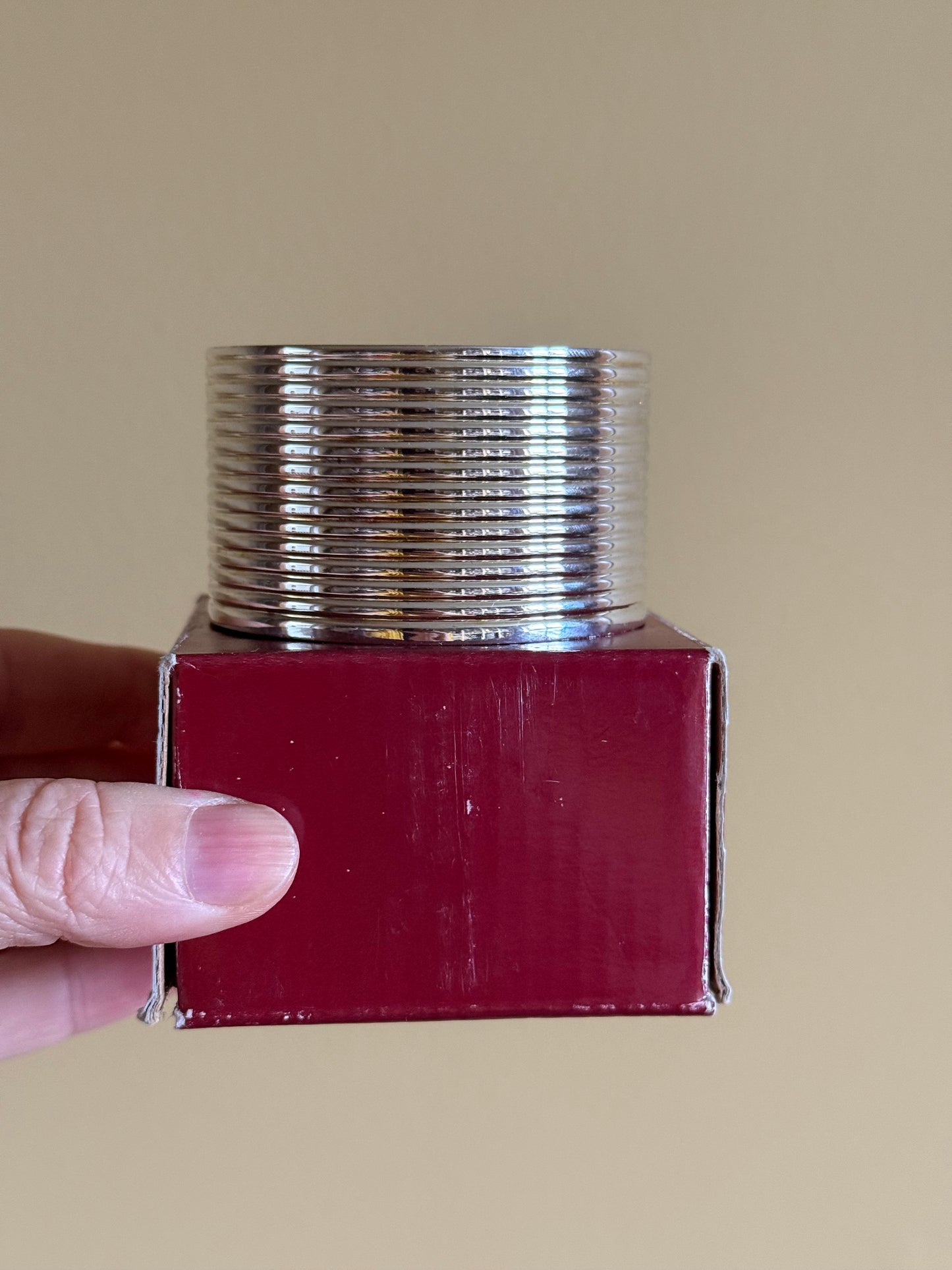 Vintage, silver plated candle holder