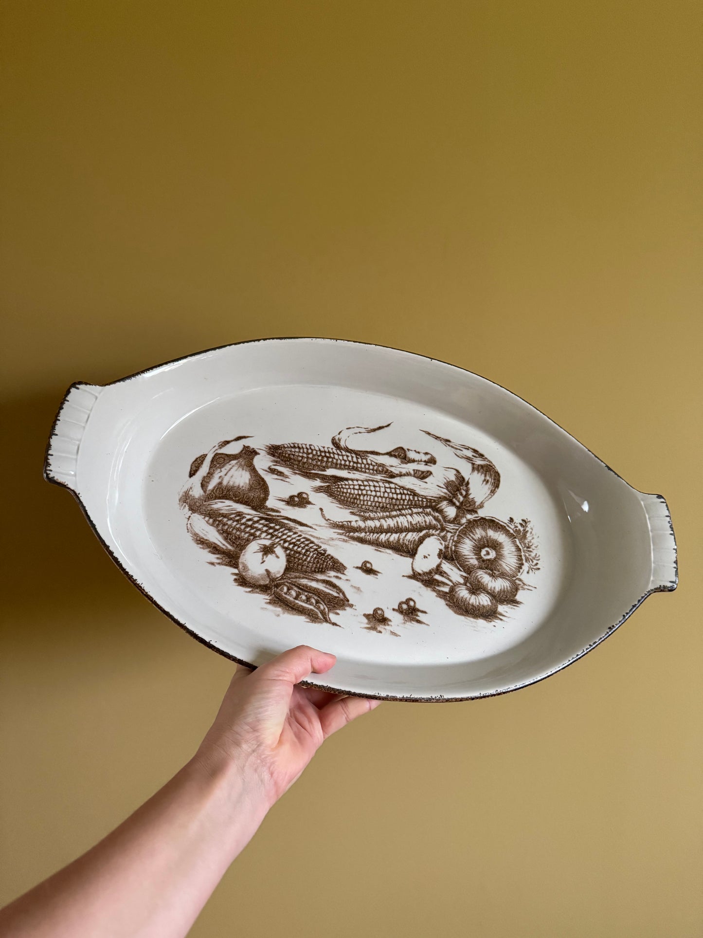 Rustic, vintage platter.