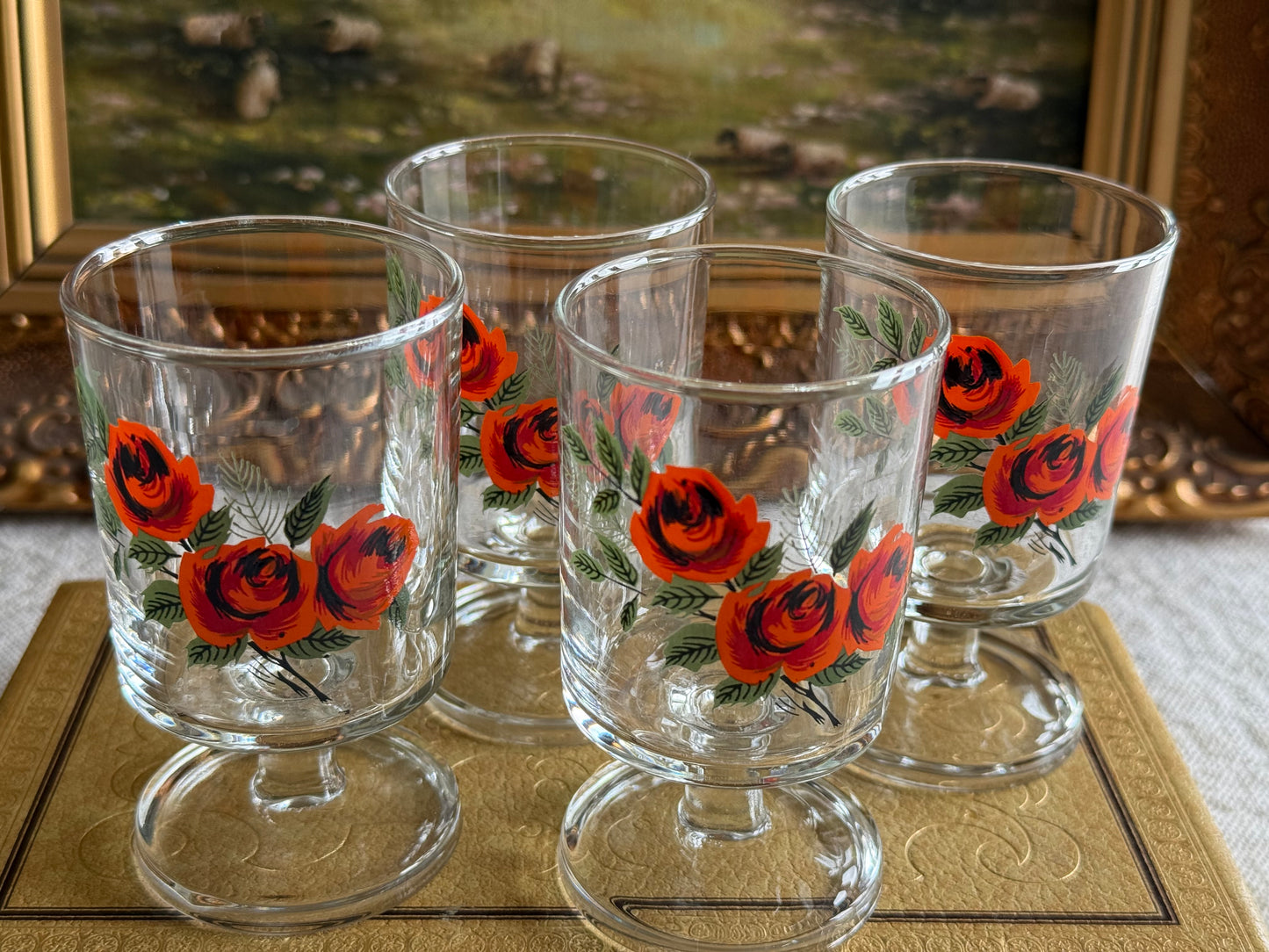 Vintage set glasses.