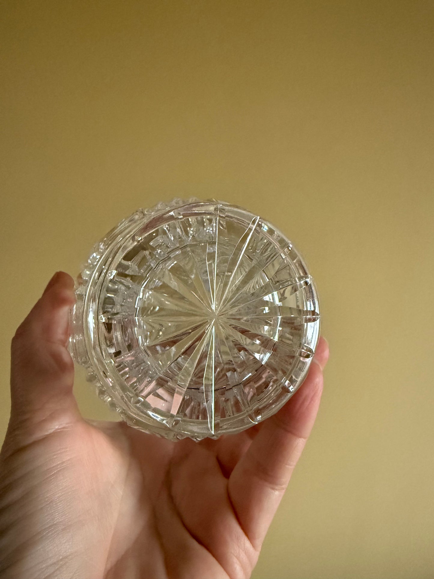Small crystal decanter.