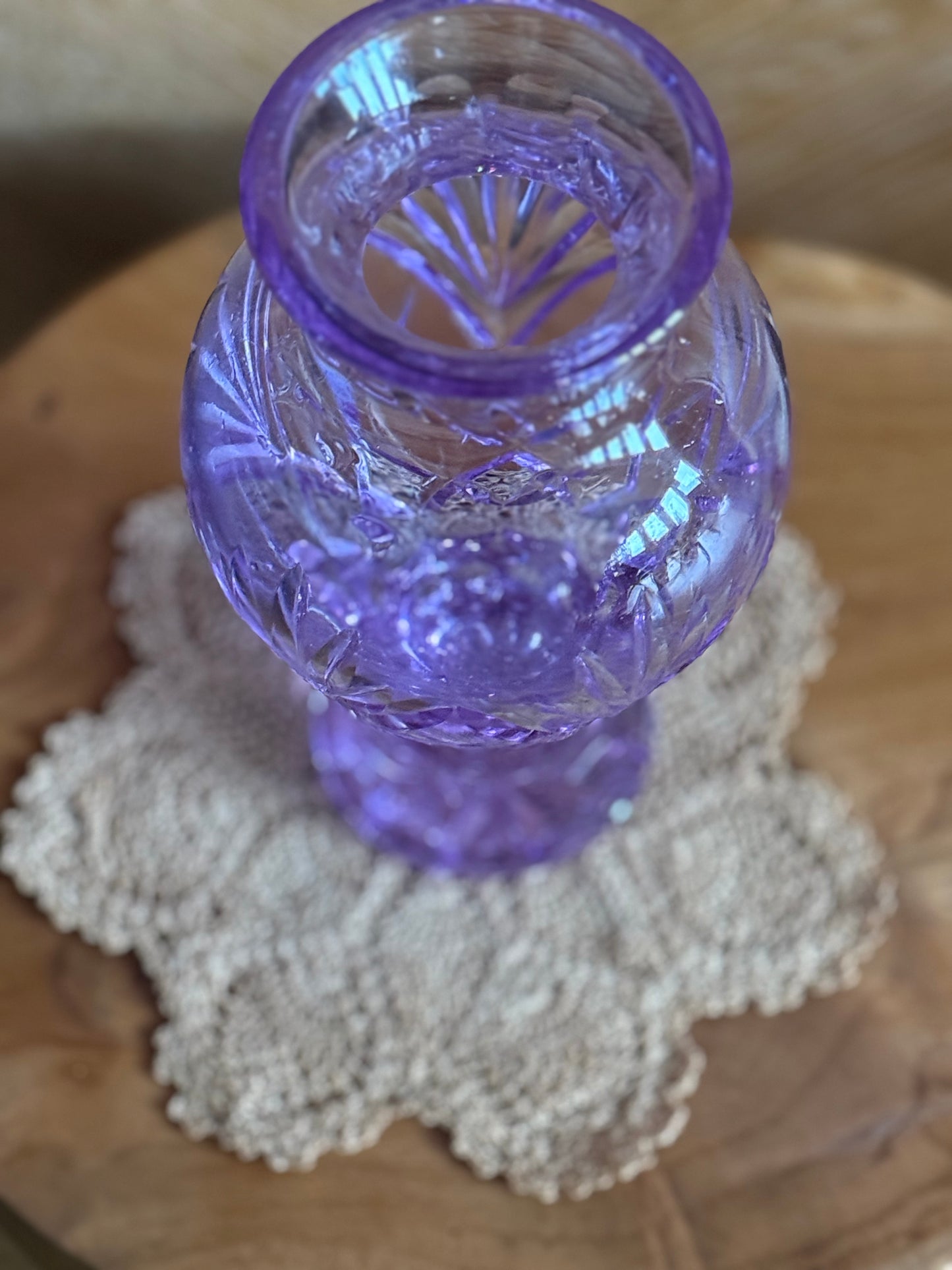 Vintage, crystal vase.