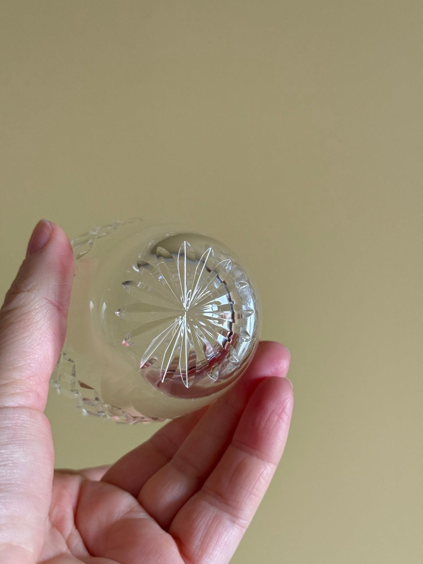 Vintage, stunning crystal tumblers.