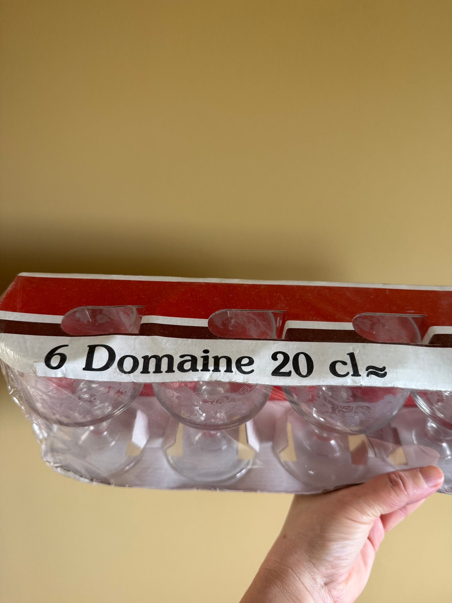Vintage, French wine glasses.