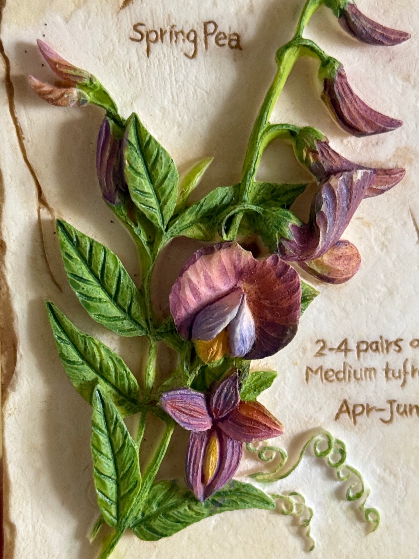 Vintage, small floral wall art.