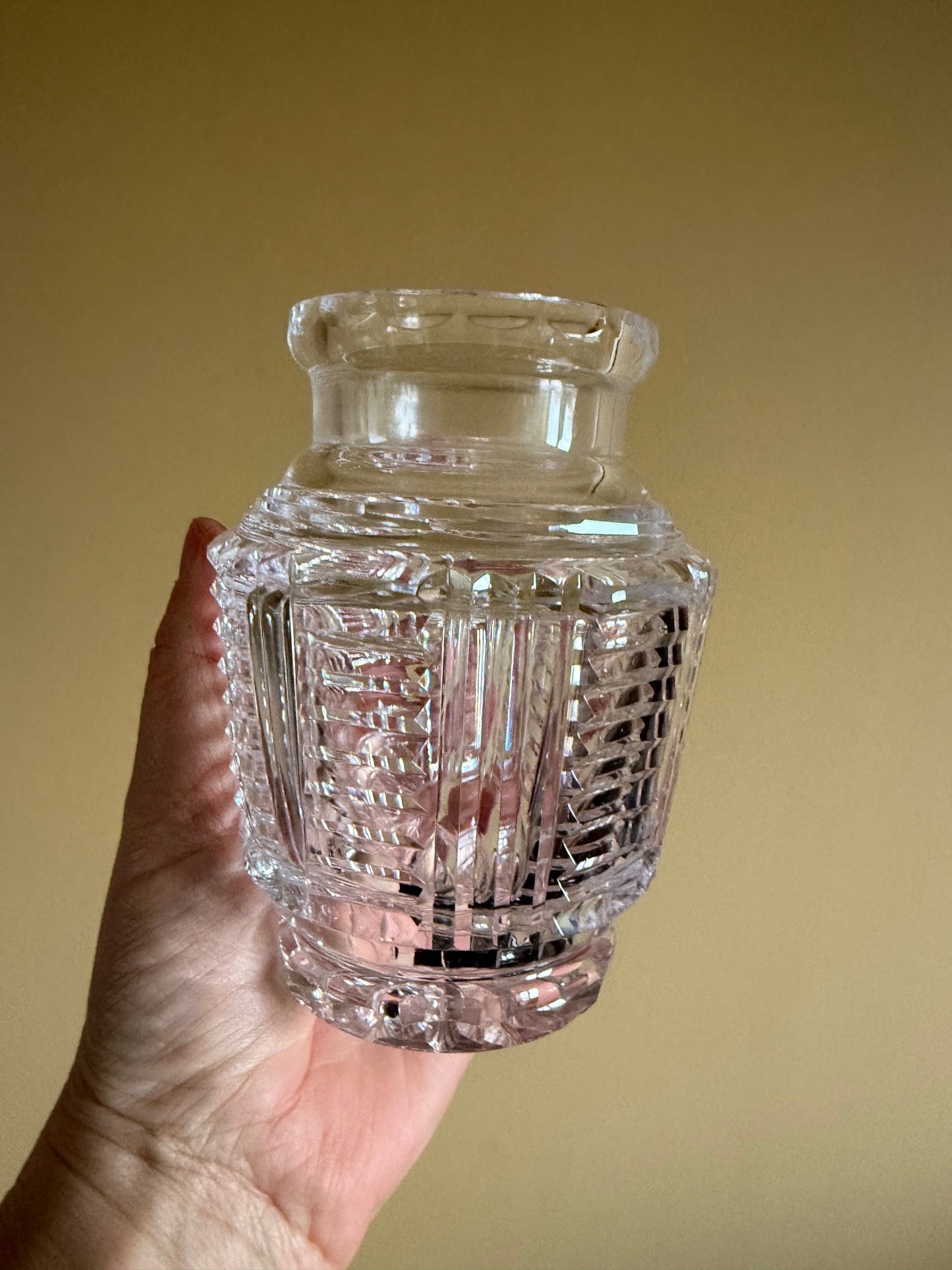 Small crystal decanter.