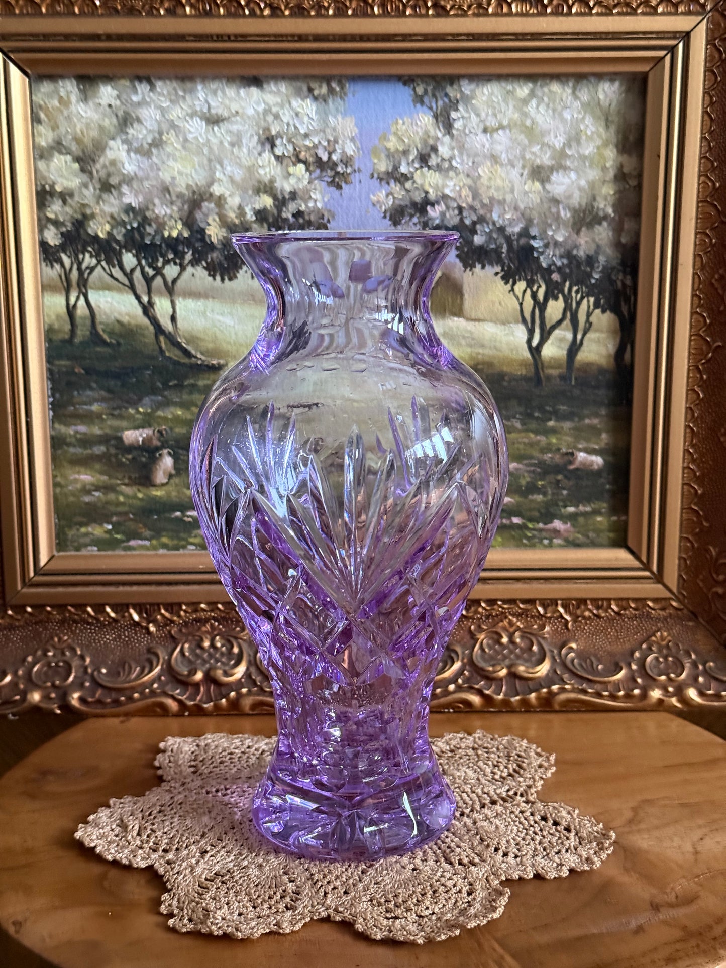 Vintage, crystal vase.