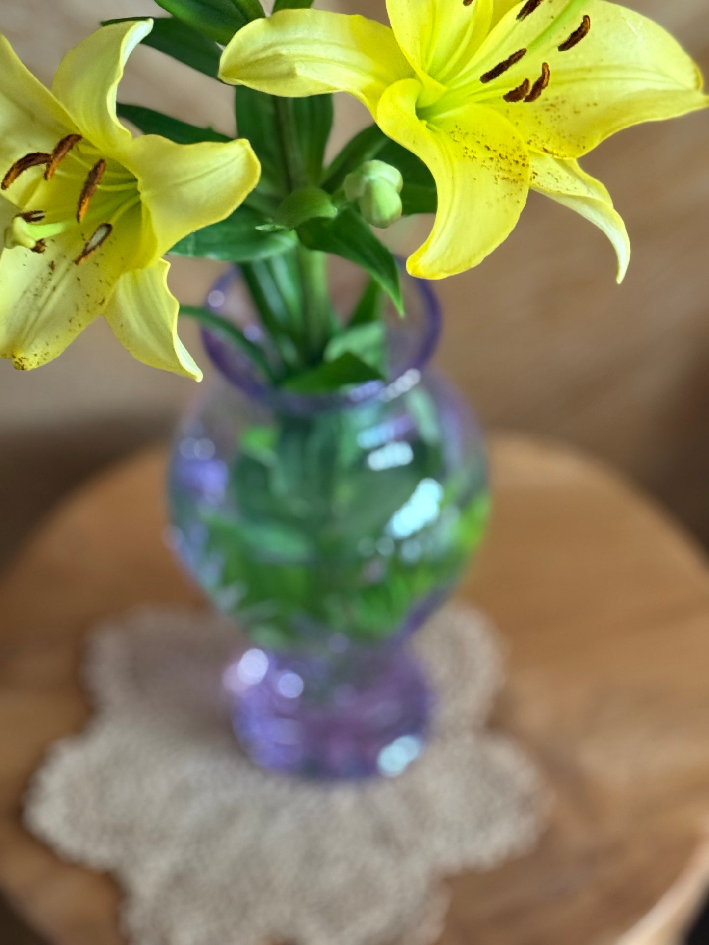 Vintage, crystal vase.