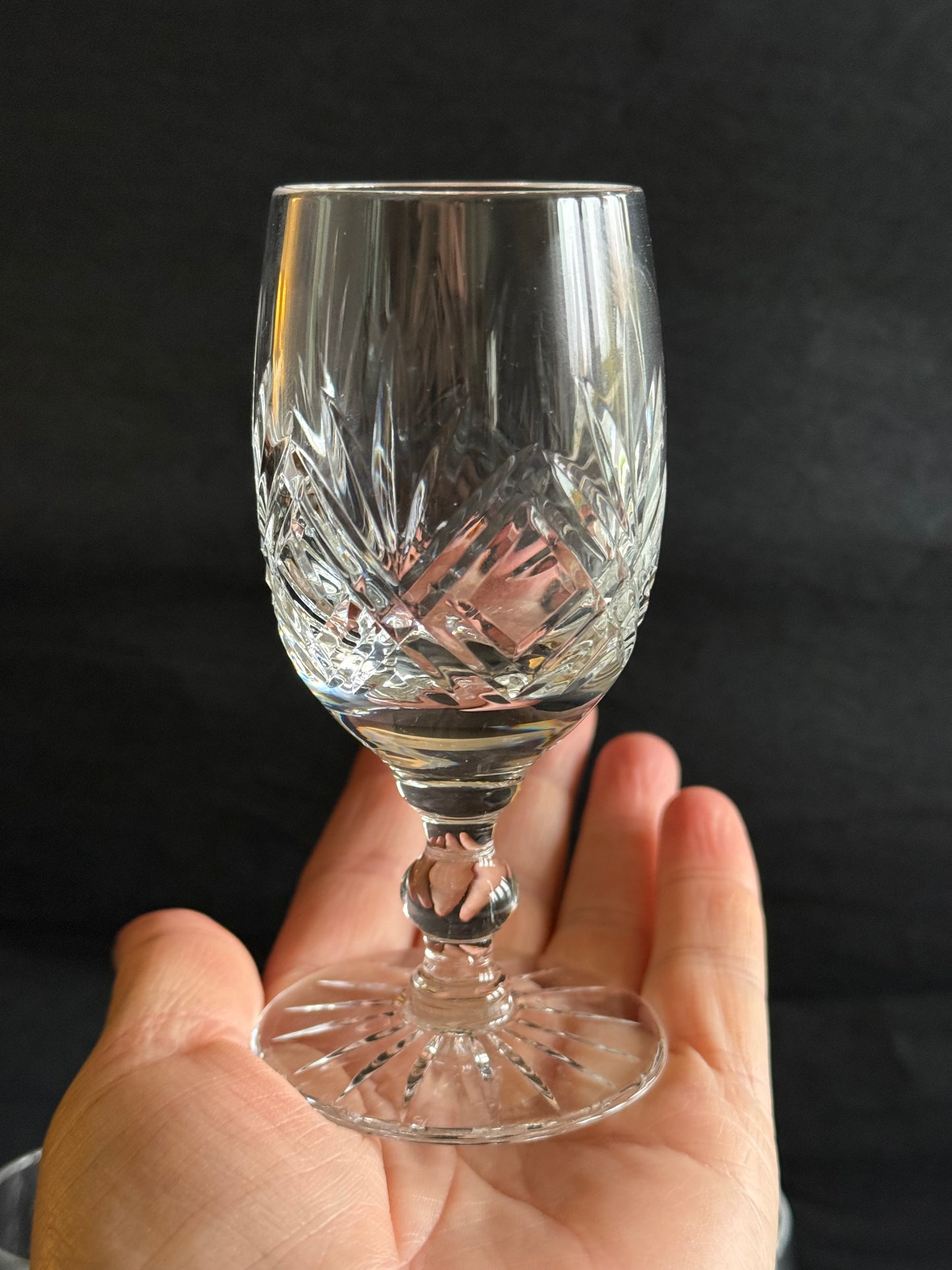 High quality vintage stemmed glasses.