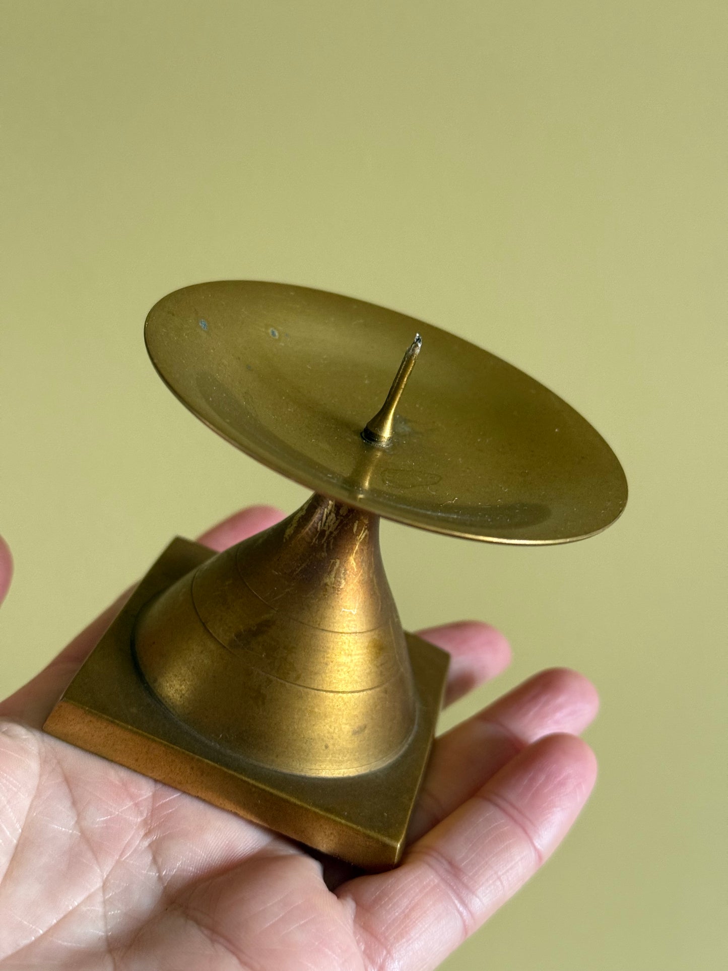 Vintage, brass candlestick holders.
