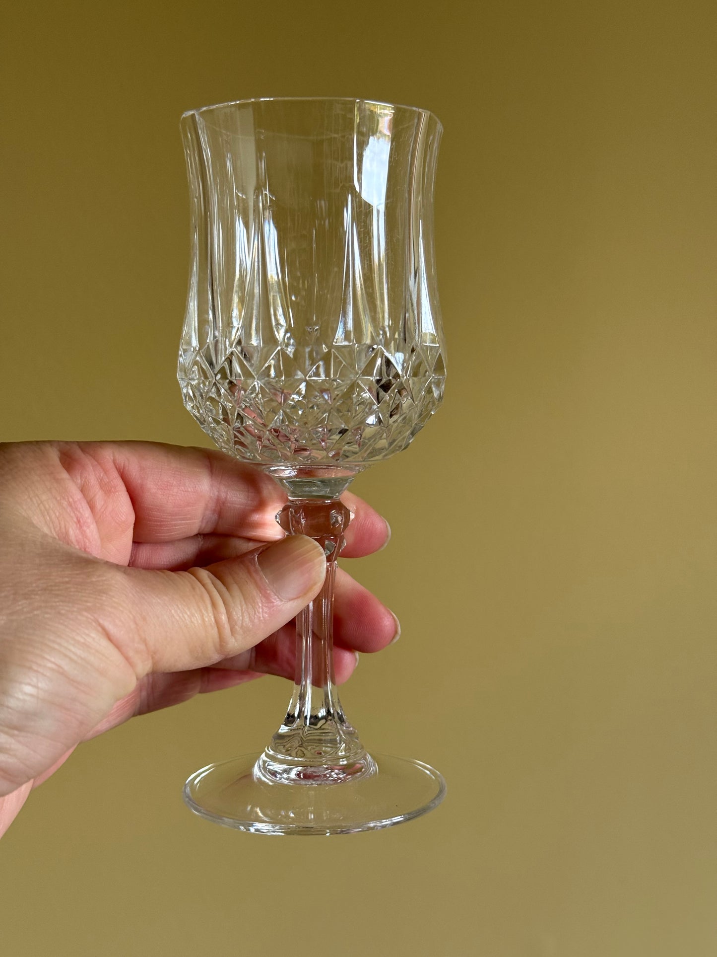 Vintage, French wine glasses.