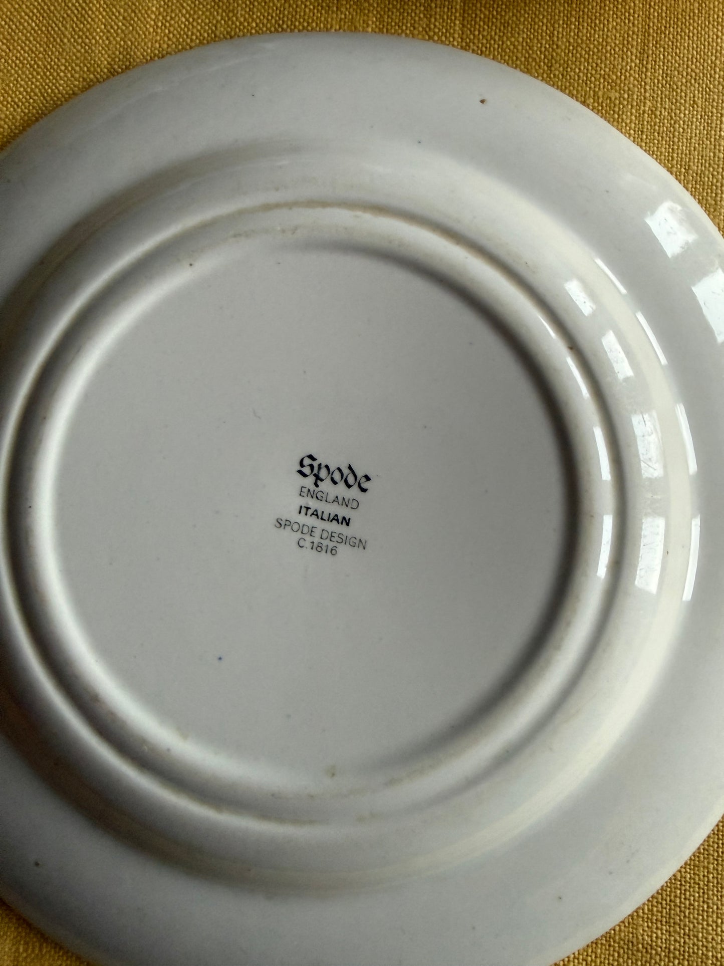 Spode Italian Blue & White Plates Set of 3 – 16cm Side Plates – England