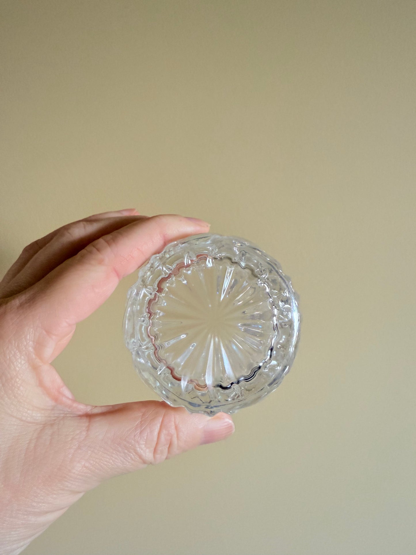 Vintage, crystal sugar bowl / dish.