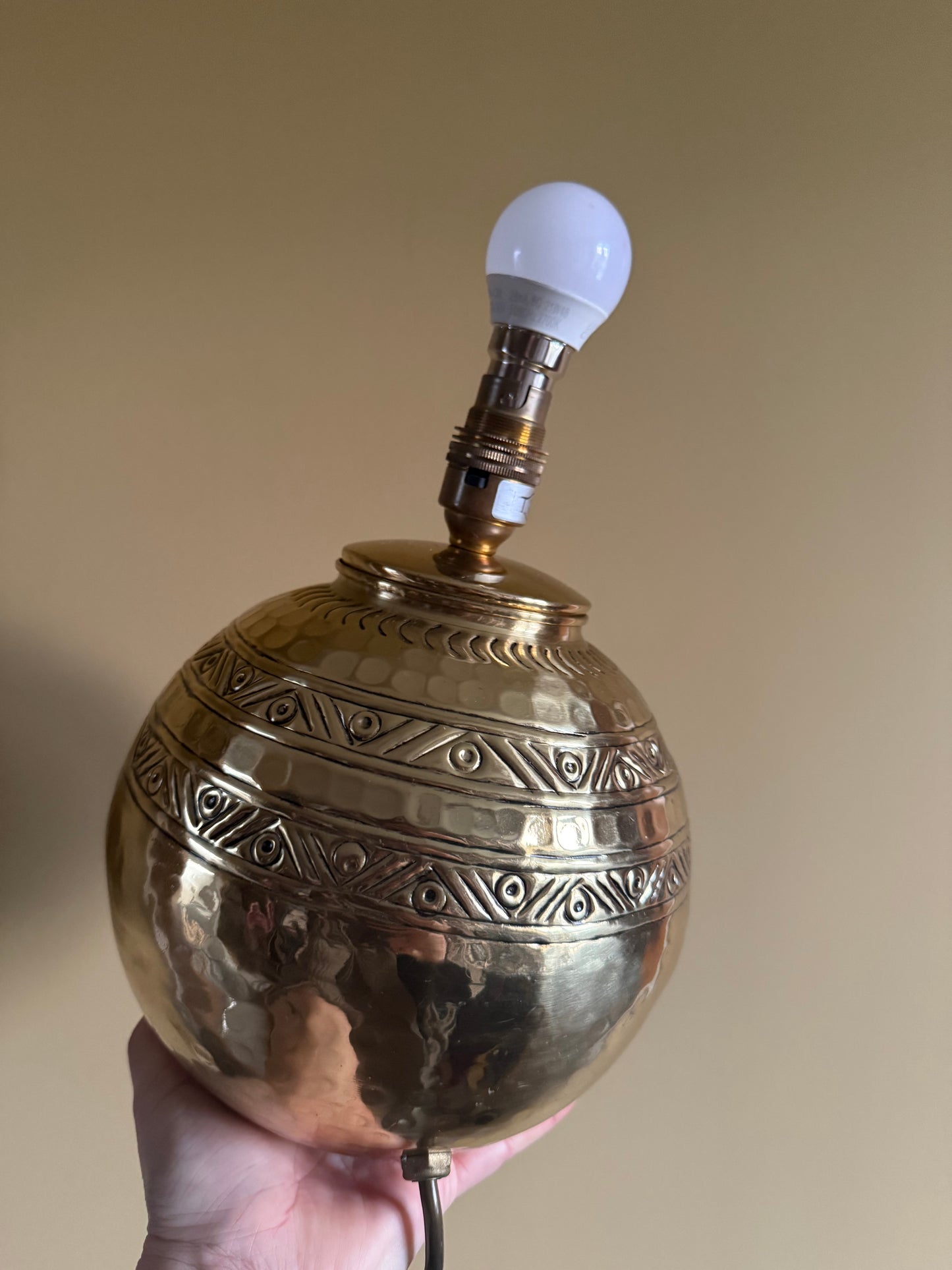Vintage Bhs brass lamp.