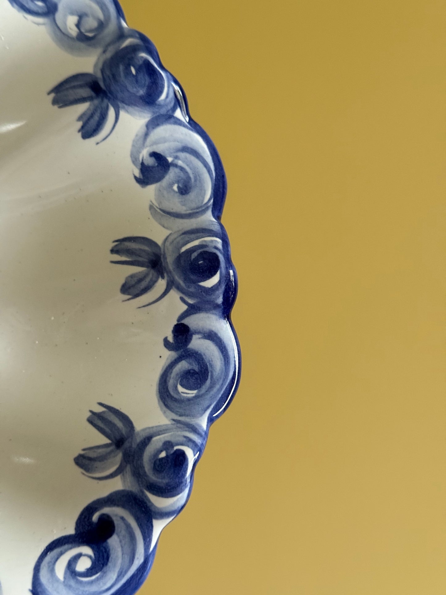 Vintage, handmade Portuguese dish.