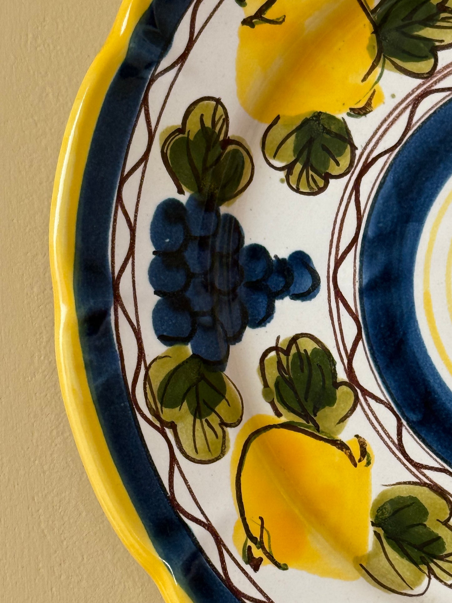Vintage, hand painted Sorrento wa plate.