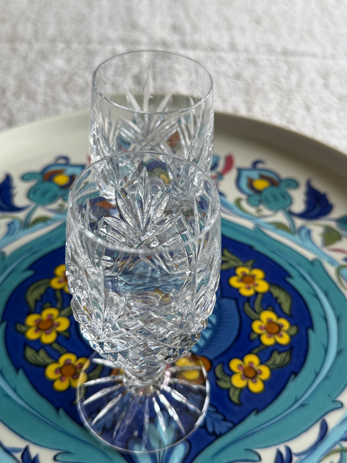 Vintage set of 4 crystal glasses.