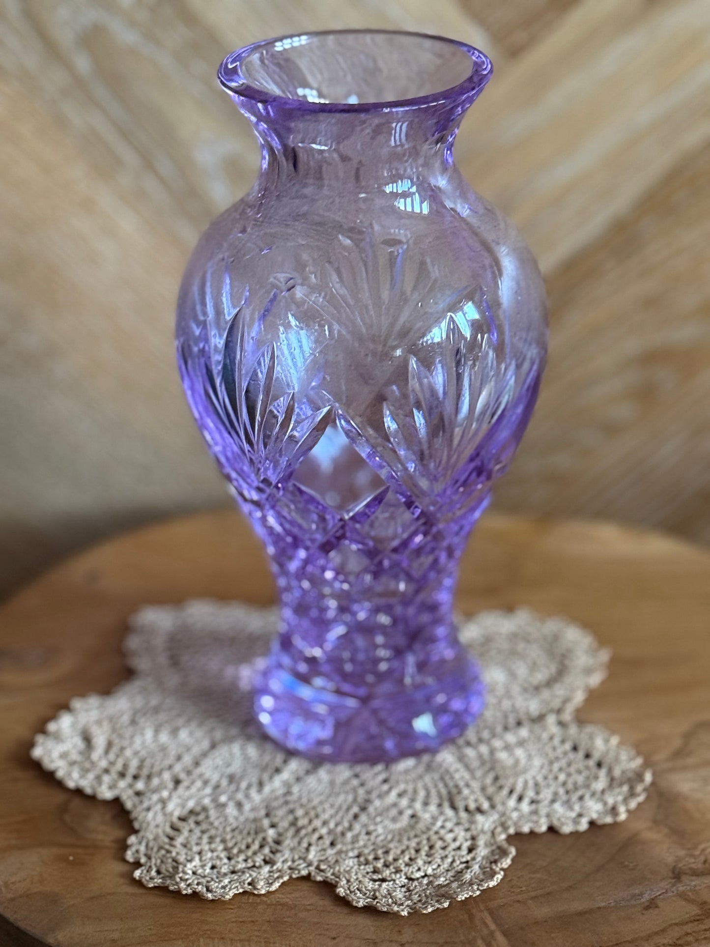 Vintage, crystal vase.