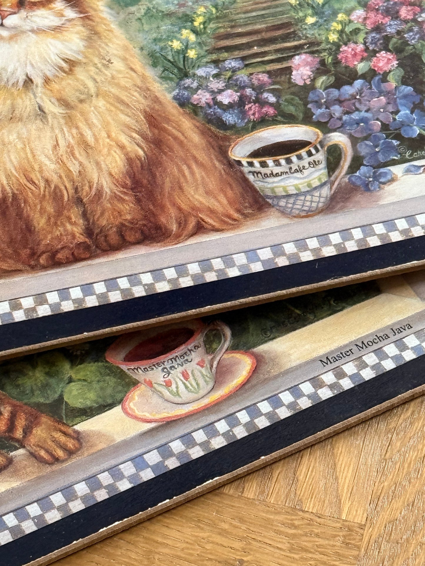 Adorable 6 cat placemats.