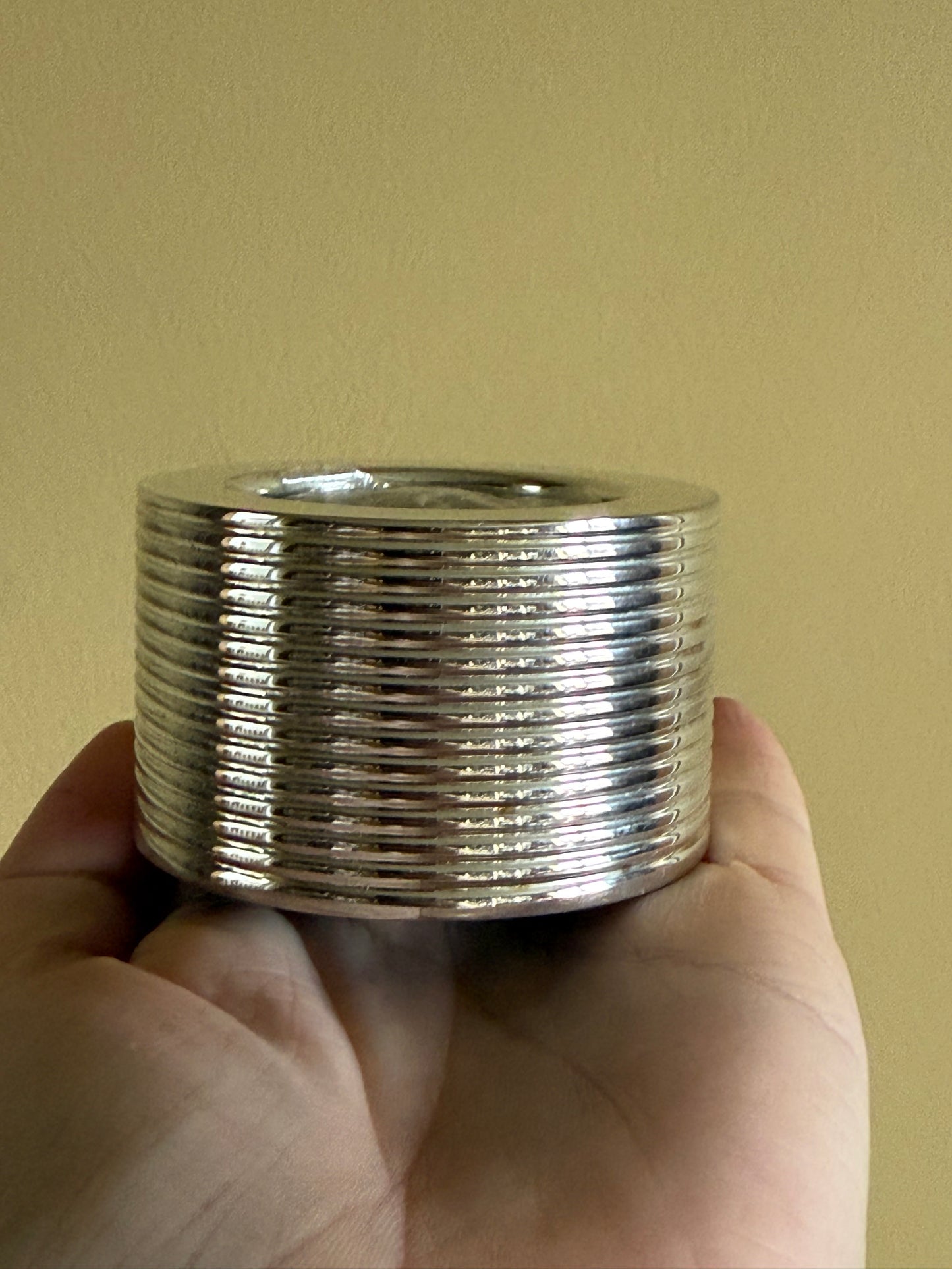 Vintage, silver plated candle holder